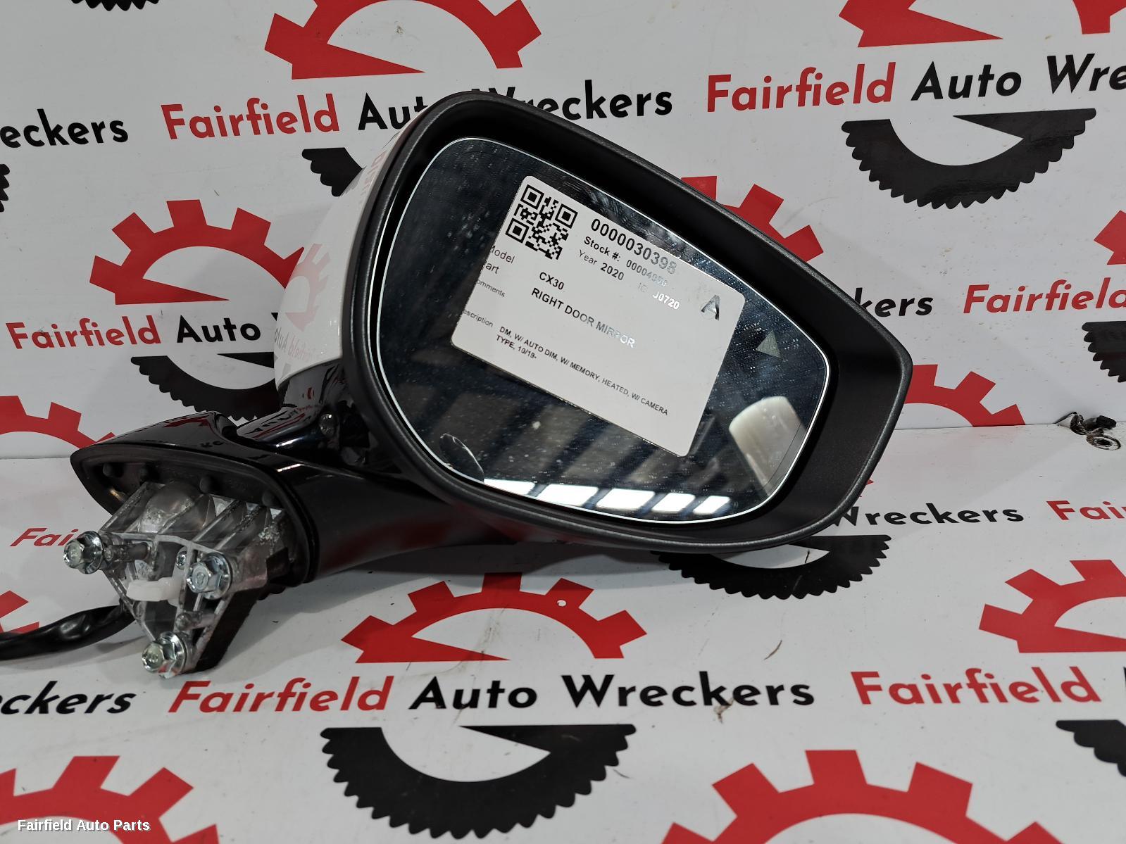 2019-2022 Mazda Cx30 Right Door Mirror