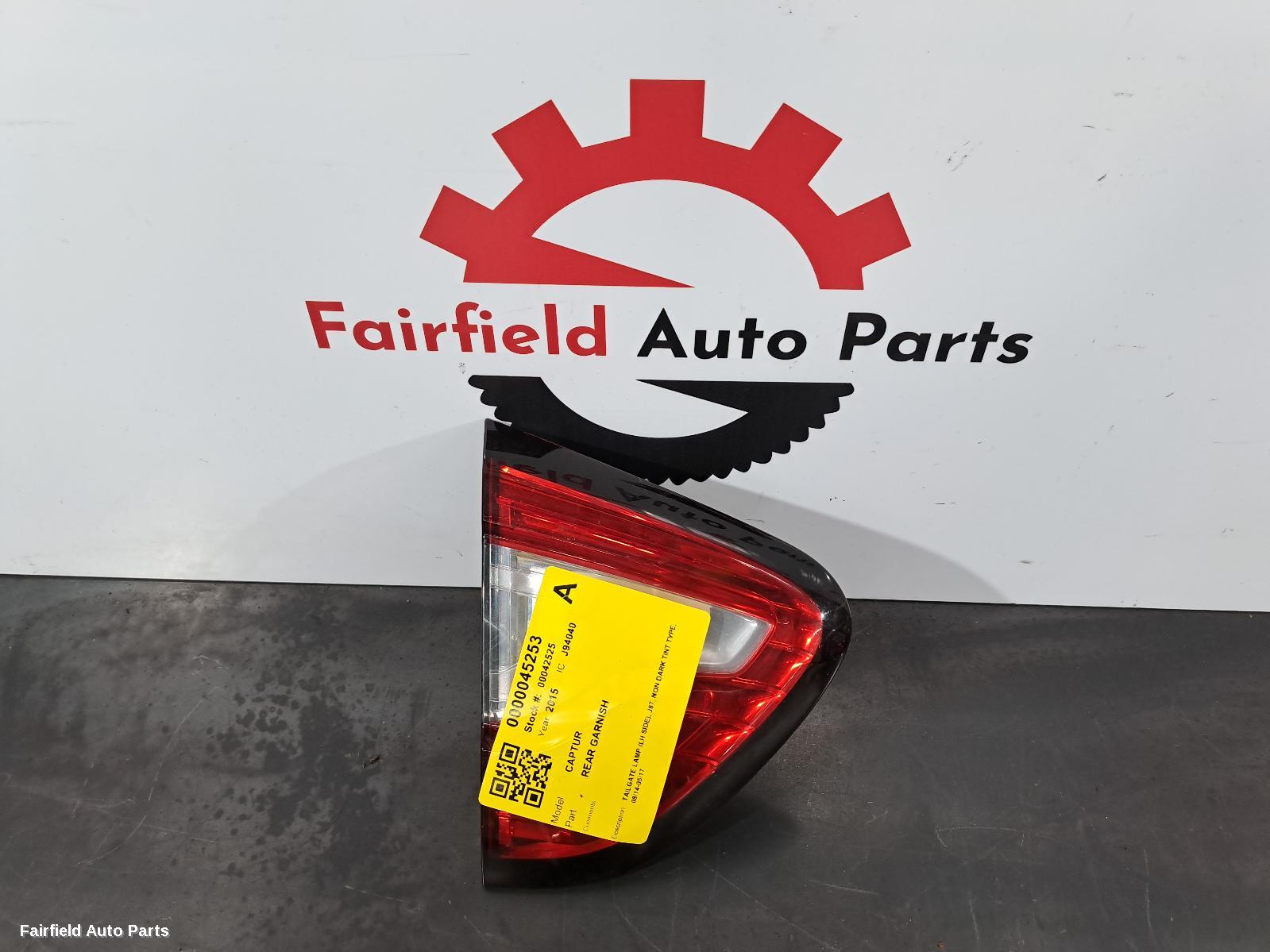 2014-2017 Renault Captur Rear Garnish