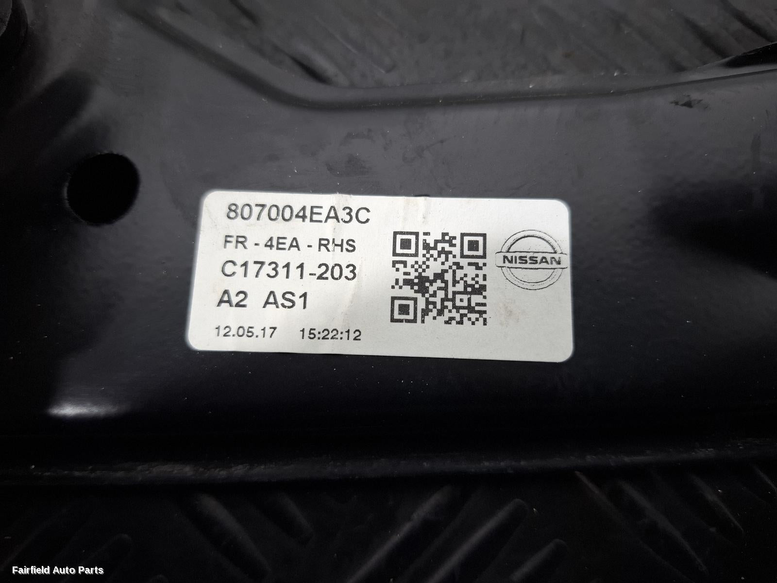 2017-2021 Nissan Qashqai Right Front Window Reg Motor
