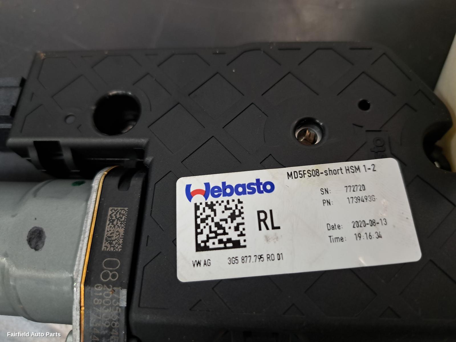 2019-2025 Audi Q3 Sunroof Motor
