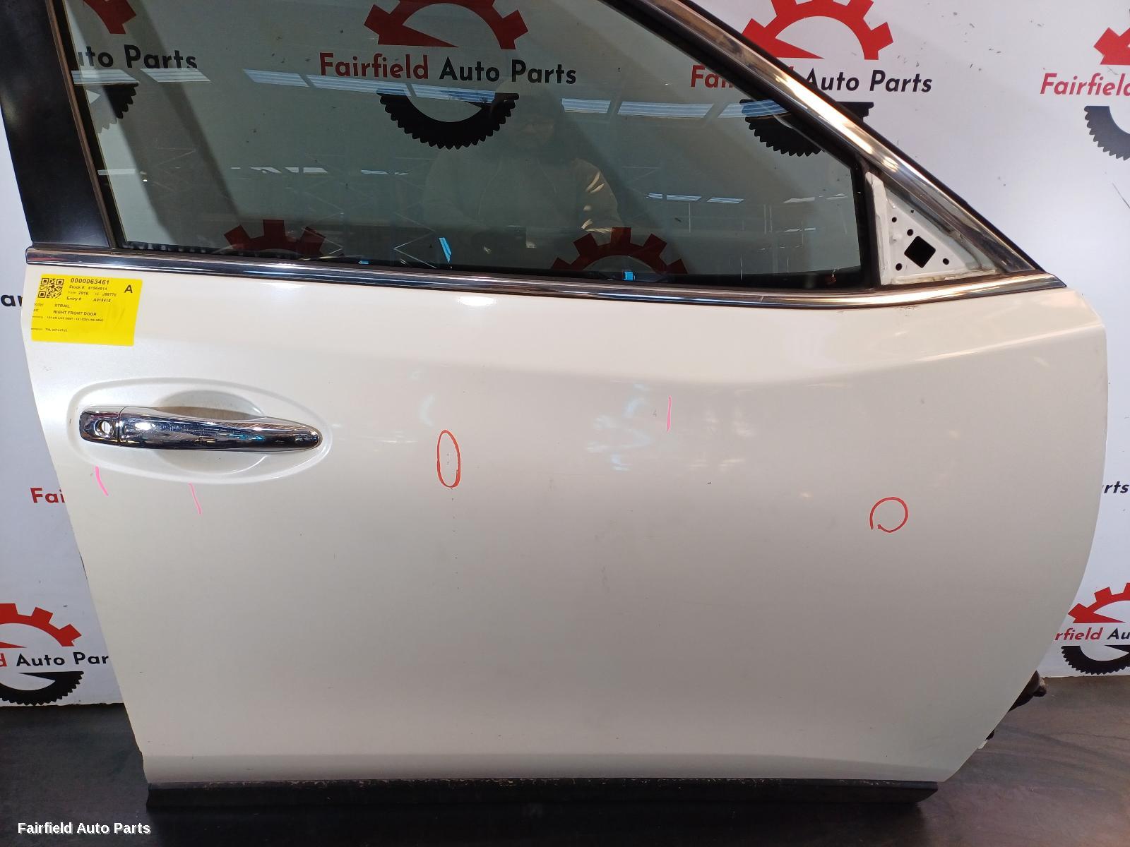 2014-2022 Nissan Xtrail Right Front Door