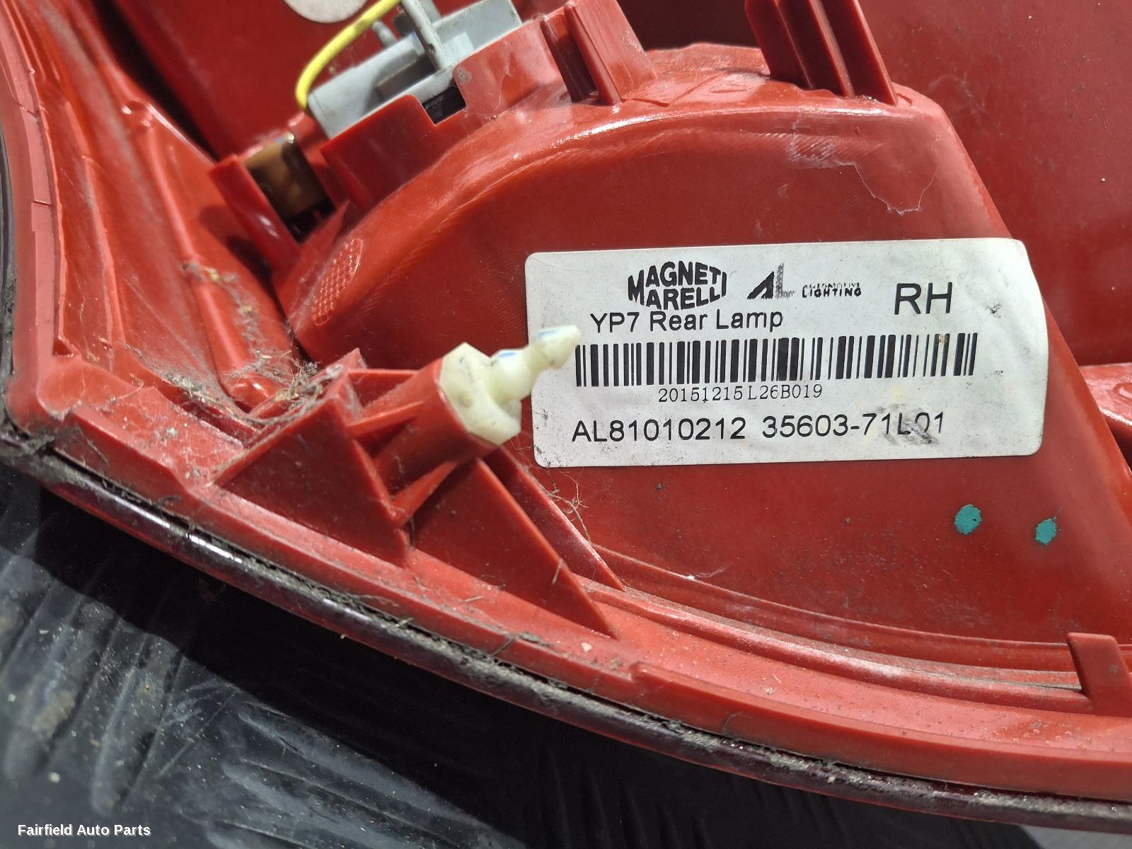 2010-2017 Suzuki Swift Right Taillight