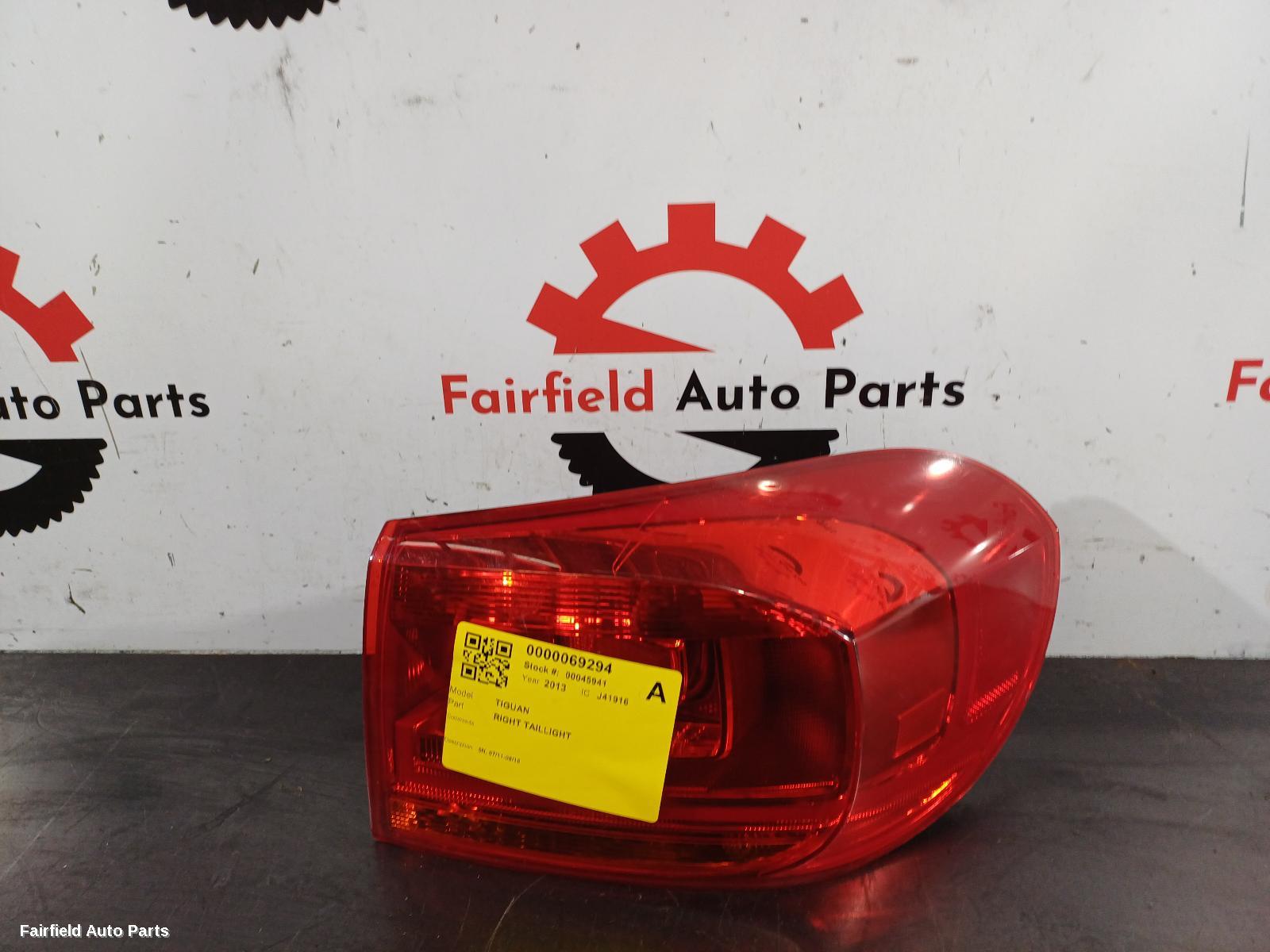2011-2016 Volkswagen Tiguan Right Taillight