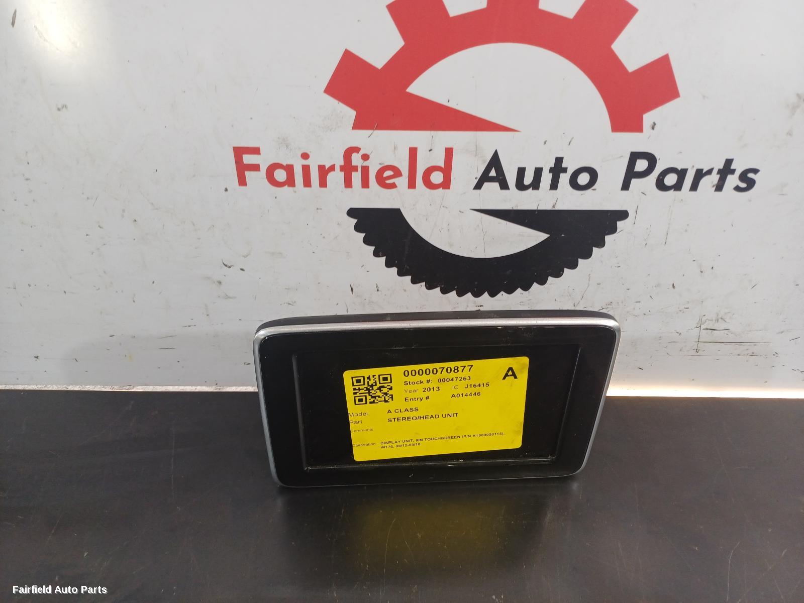2012-2018 Mercedes A Class Radio Cd Dvd Sat Tv