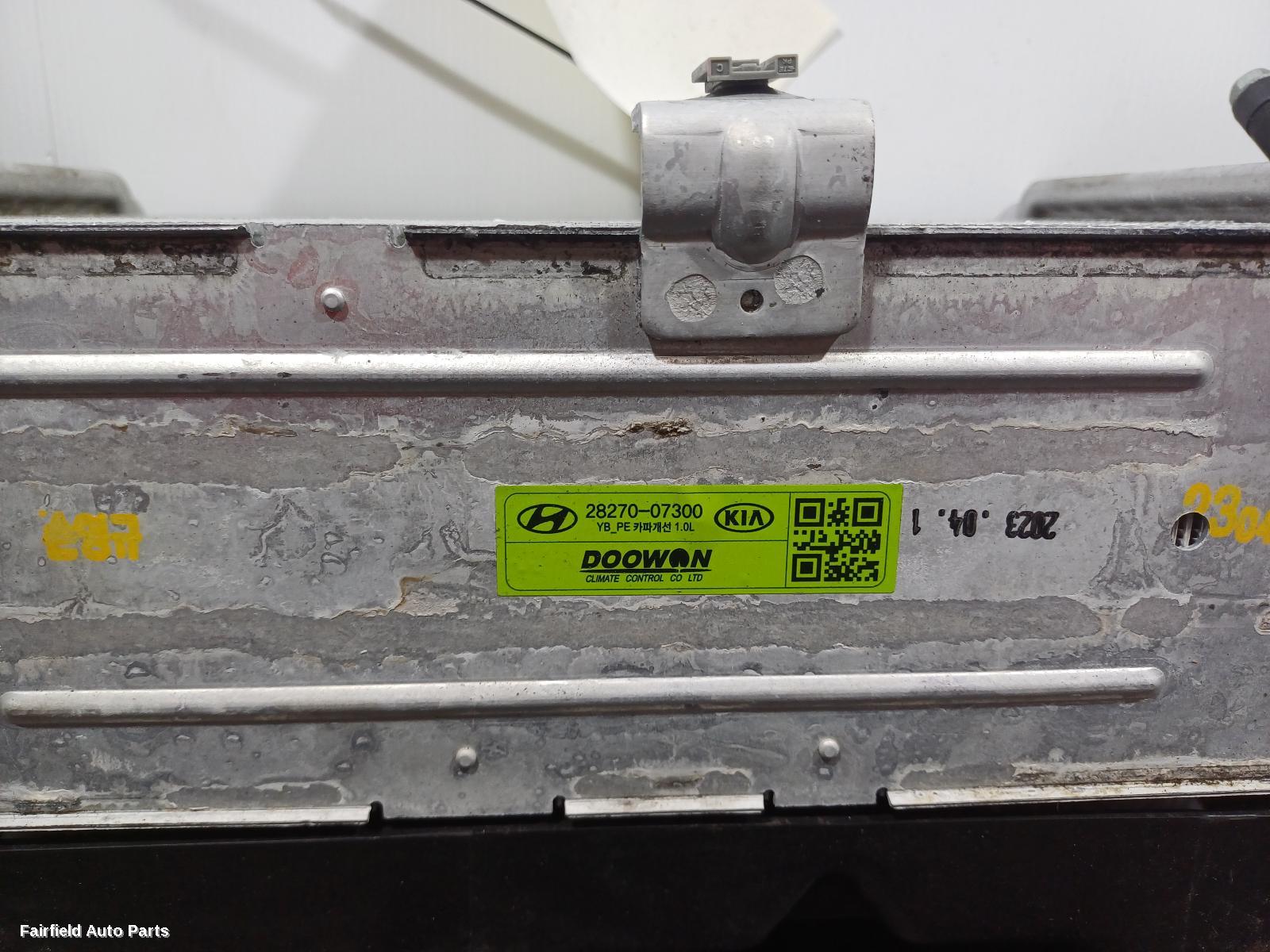 2018-2023 Kia Rio Intercooler