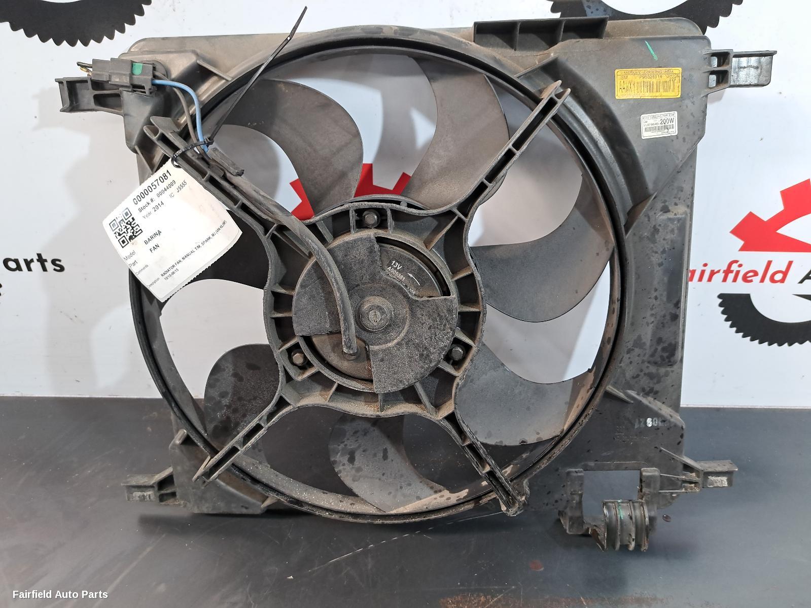 2010-2015 Holden Barina Fan