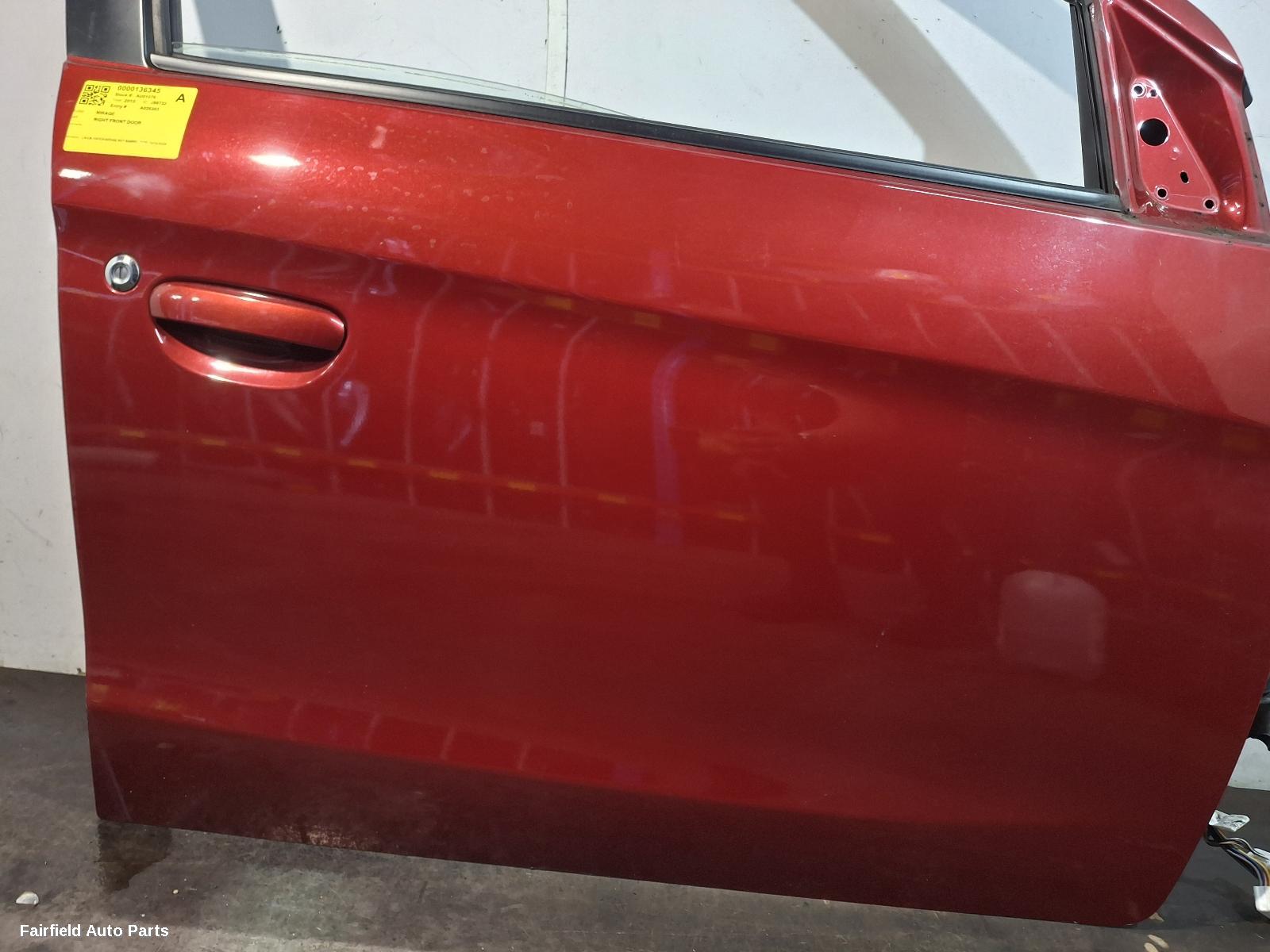 2012-2024 Mitsubishi Mirage Right Front Door