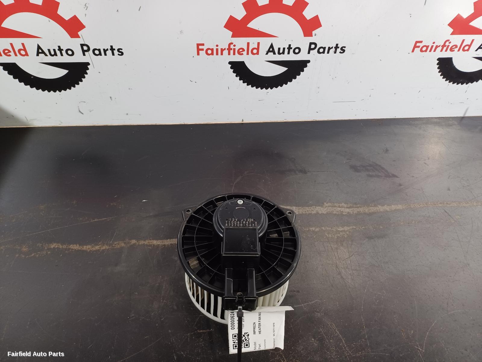 2007-2013 Subaru Impreza Heater Fan Motor
