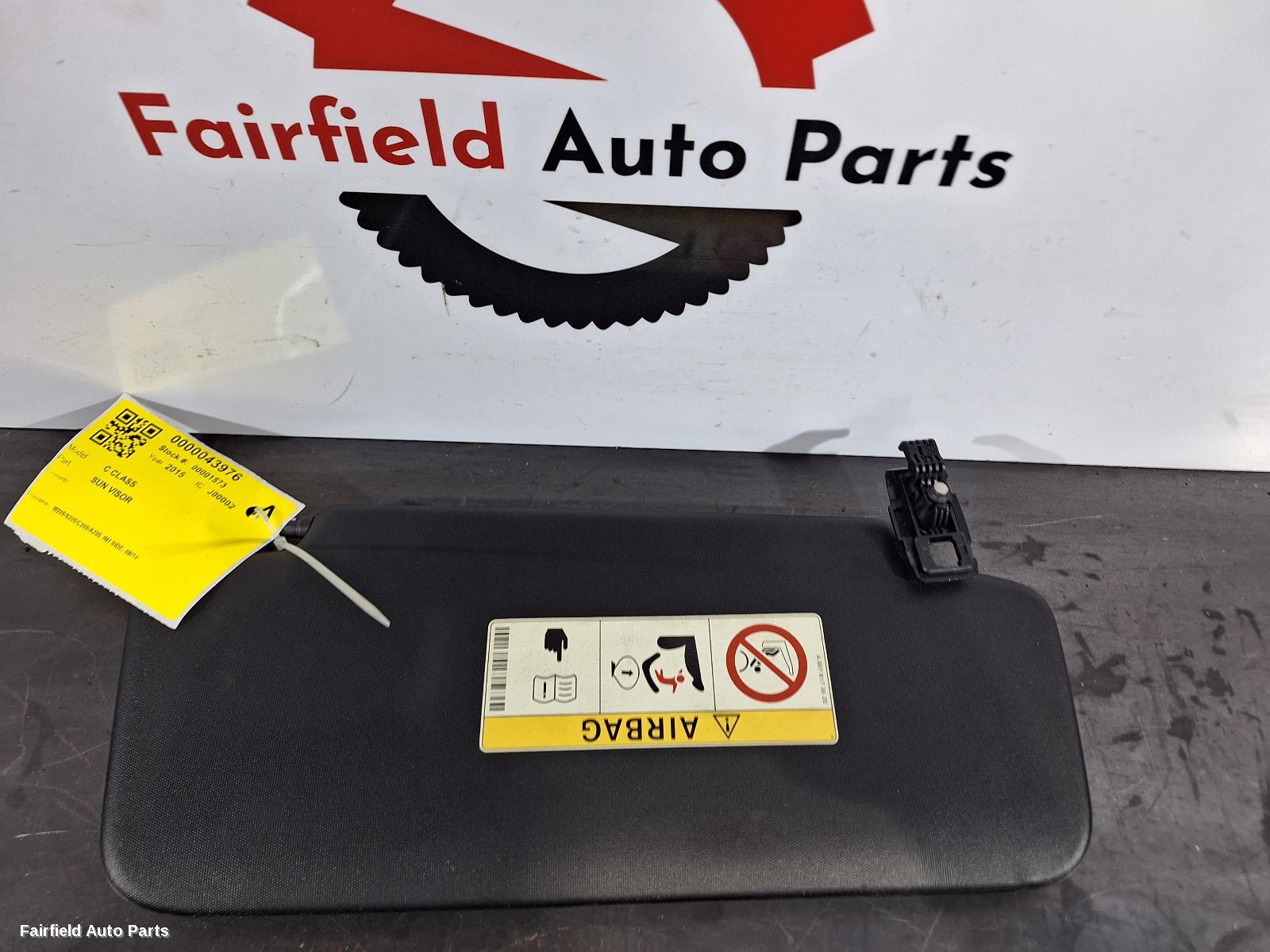 2015 Mercedes C Class Sunvisor