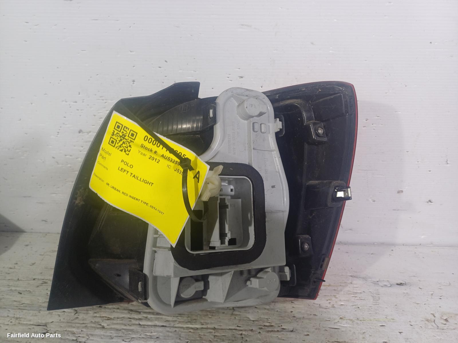 2010-2017 Volkswagen Polo Left Taillight
