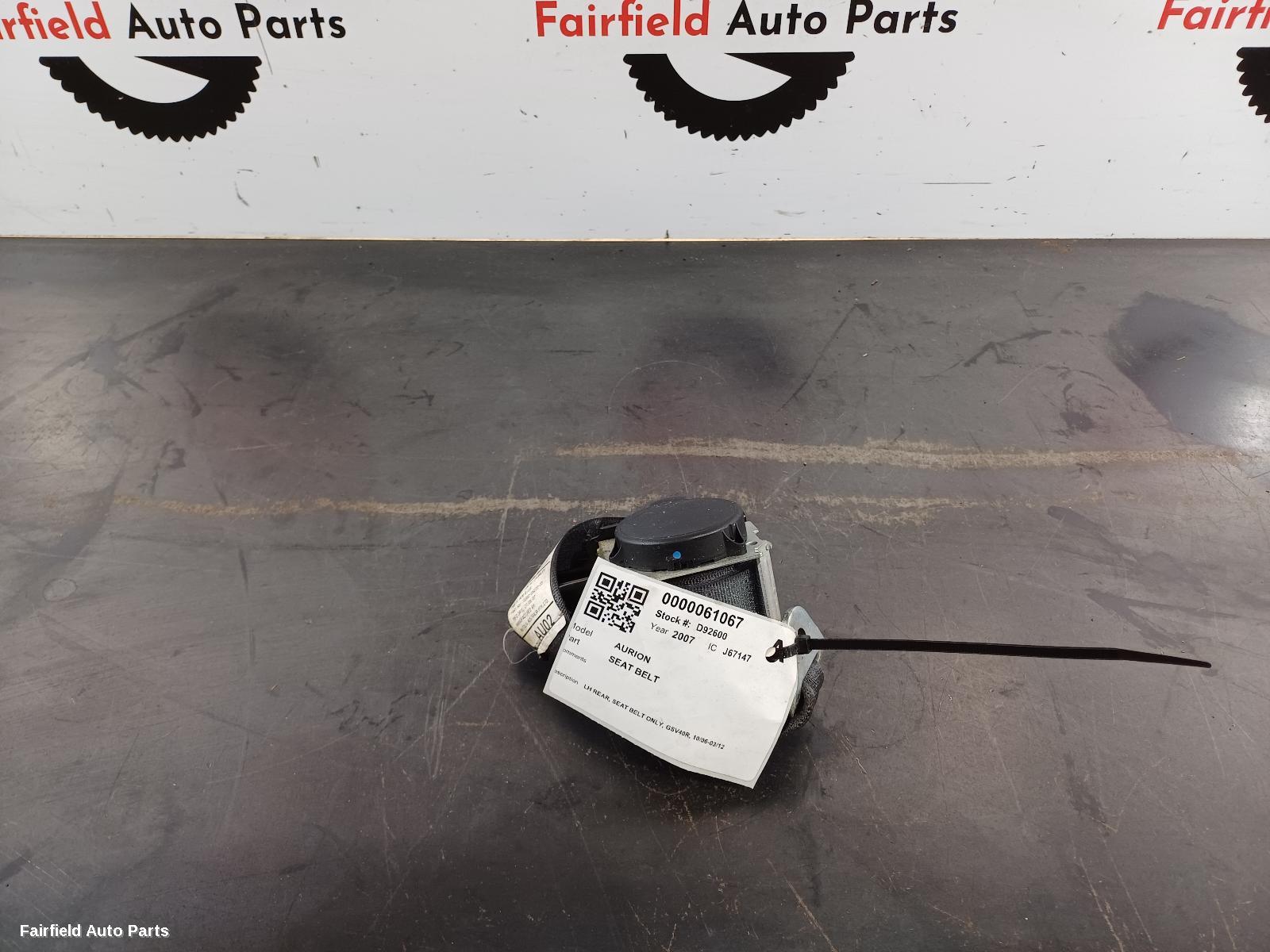 2006-2012 Toyota Aurion Seatbelt Stalk