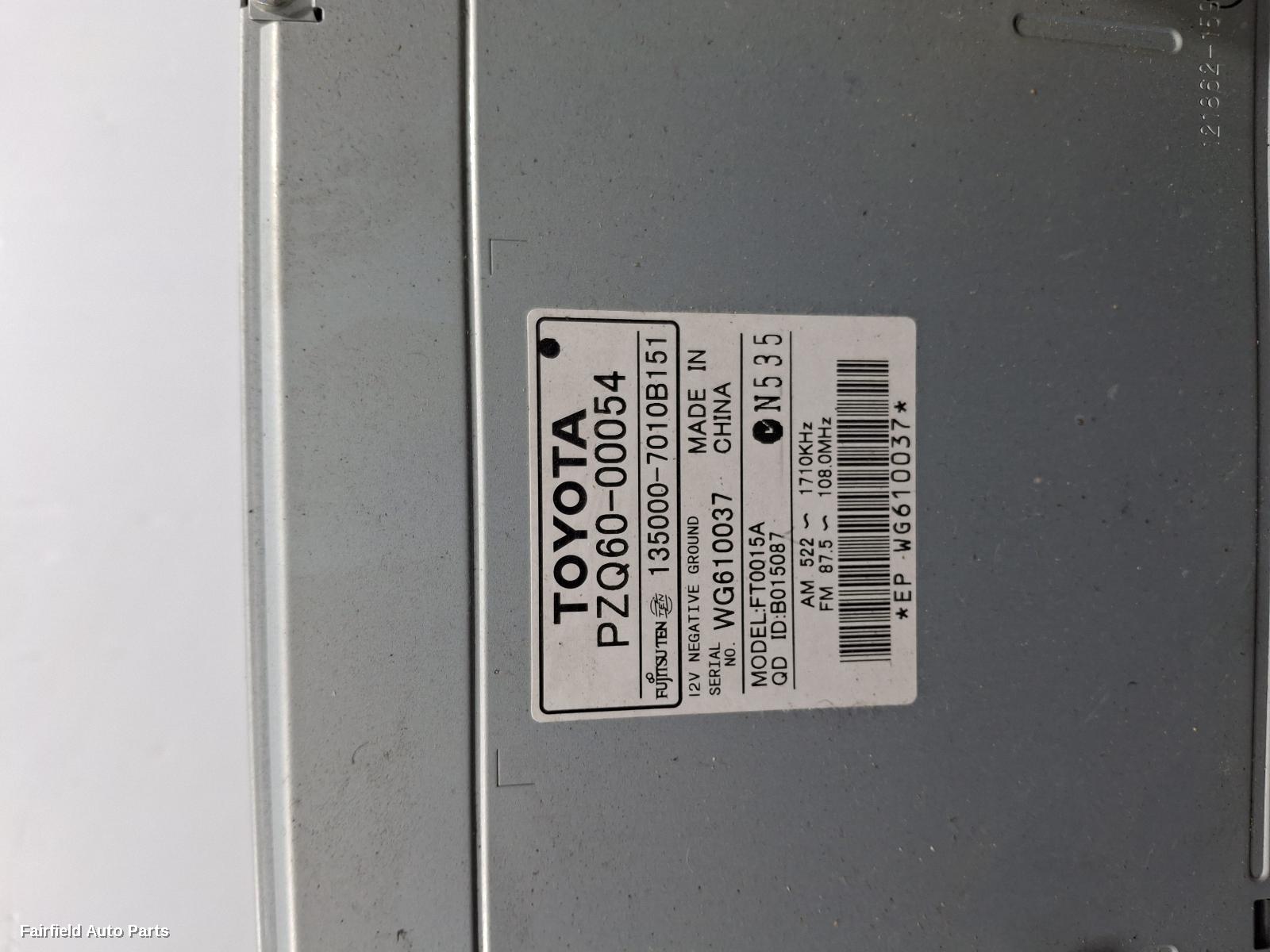 2005-2016 Toyota Yaris Radio Cd Dvd Sat Tv