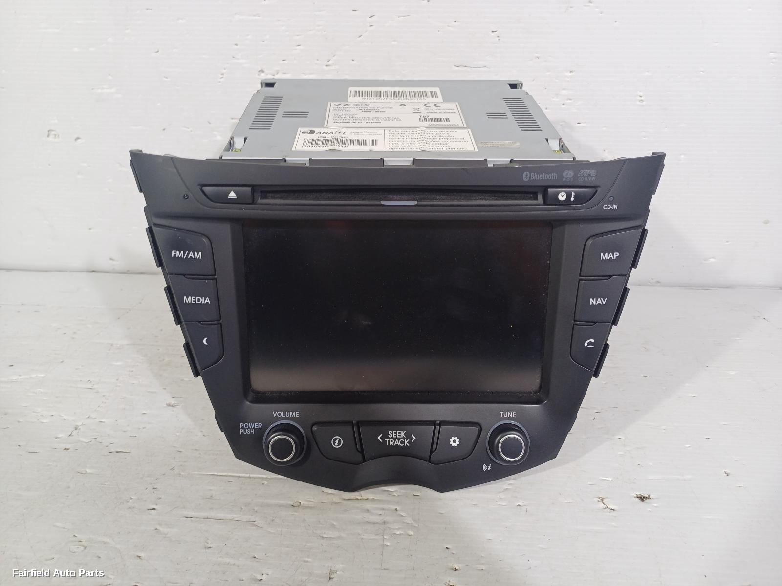 2011-2018 Hyundai Veloster Radio Cd Dvd Sat Tv