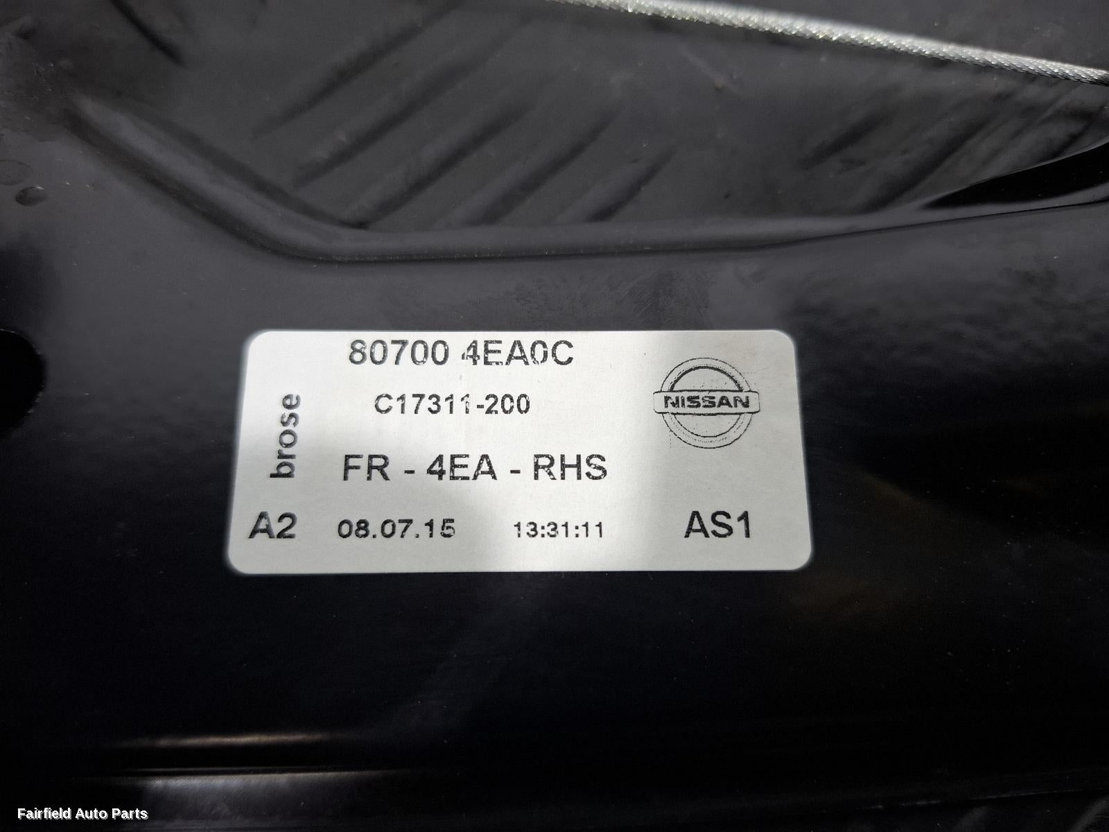 2013-2017 Nissan Qashqai Right Front Window Reg Motor
