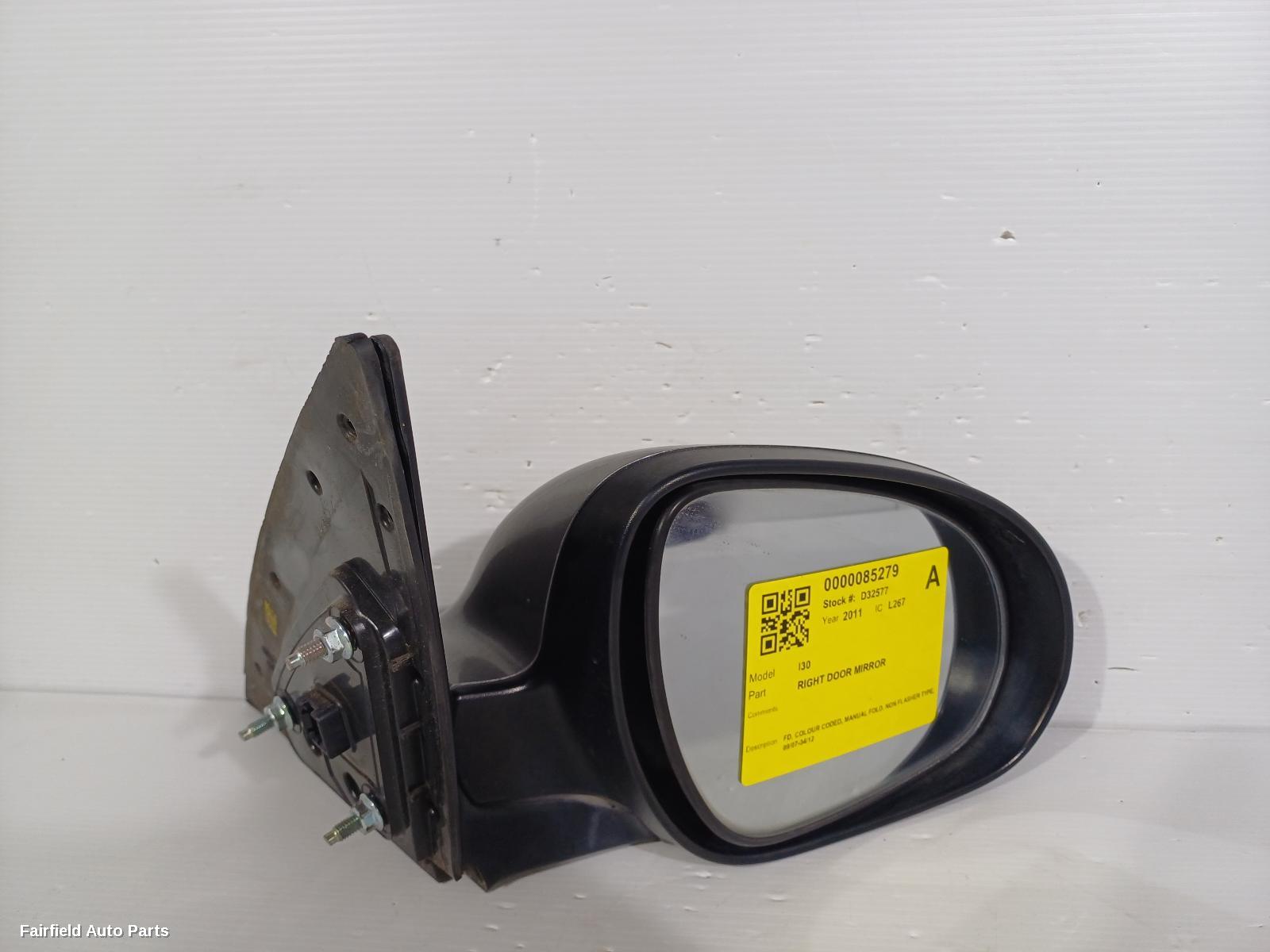 2007-2012 Hyundai I30 Right Door Mirror