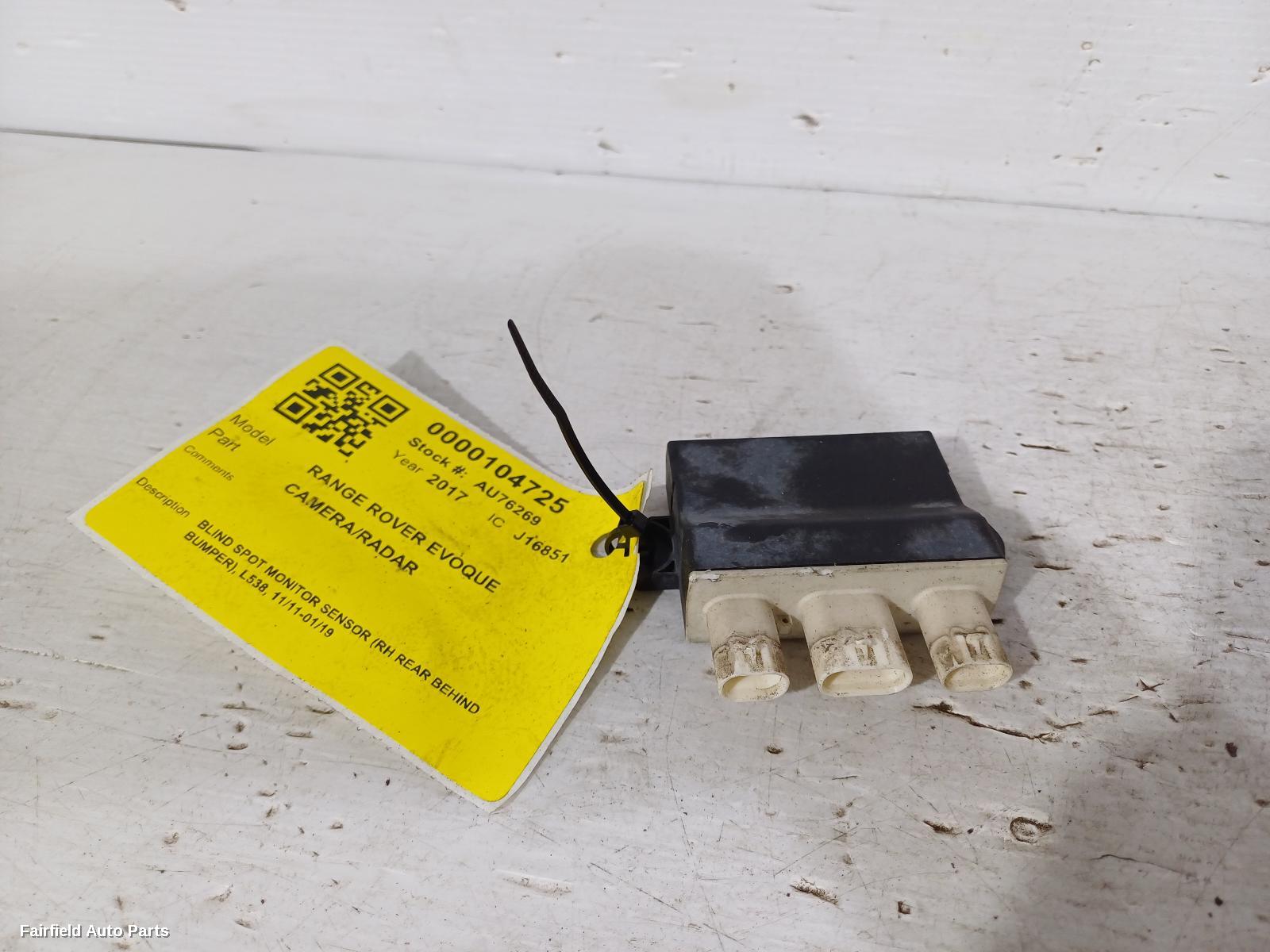 2011-2019 Land Rover Rangerover Evoque Reverse Camera