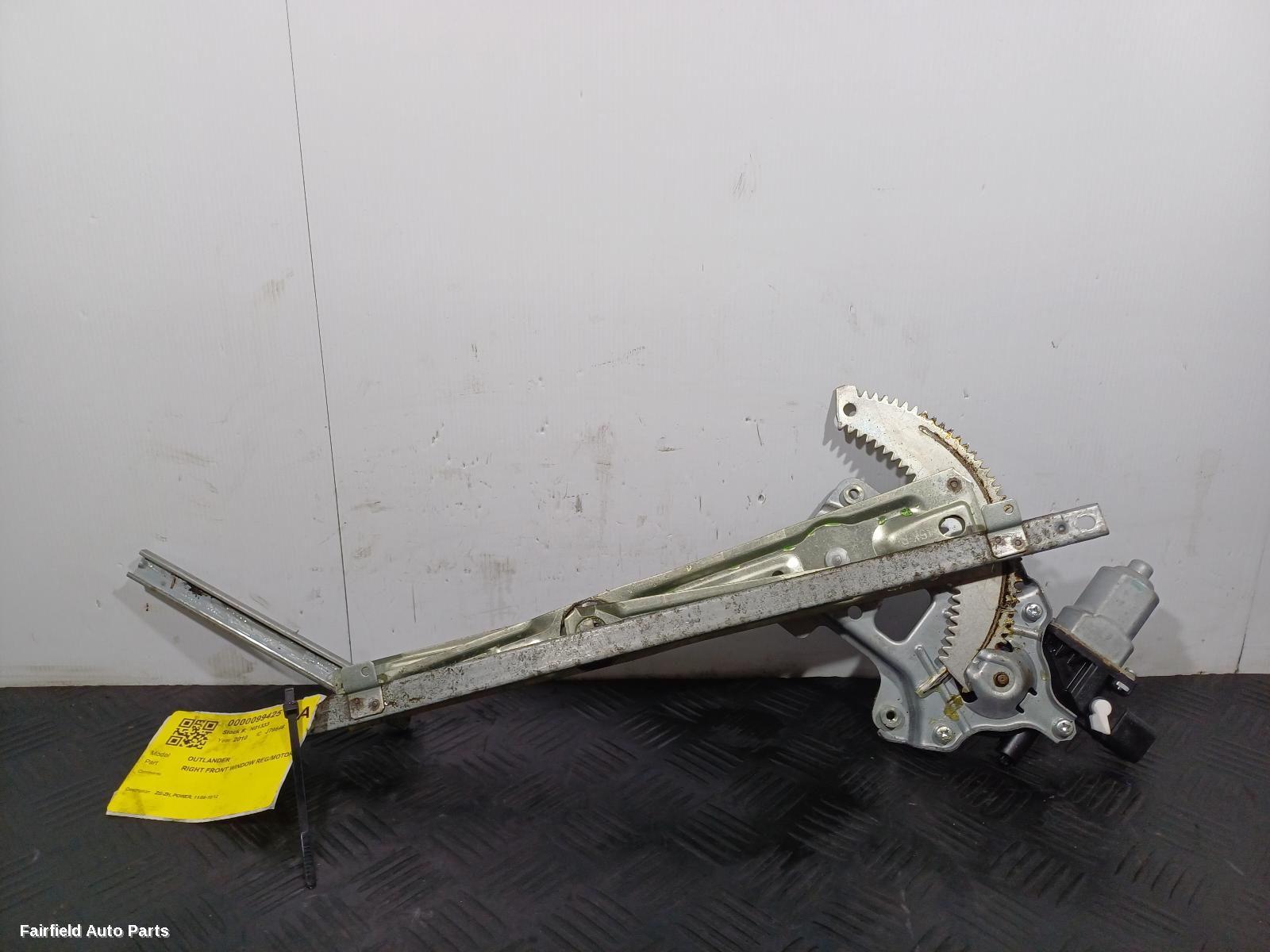 2006-2012 Mitsubishi Outlander Right Front Window Reg Motor