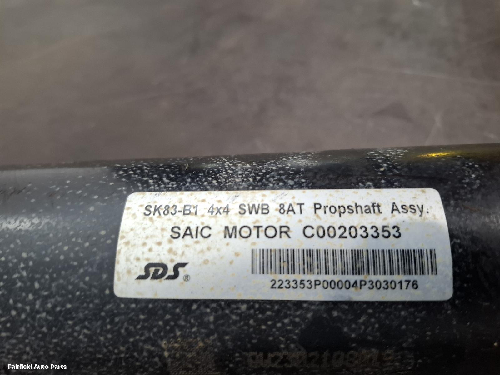 2021-2025 Ldv T60 Rear Drive Shaft