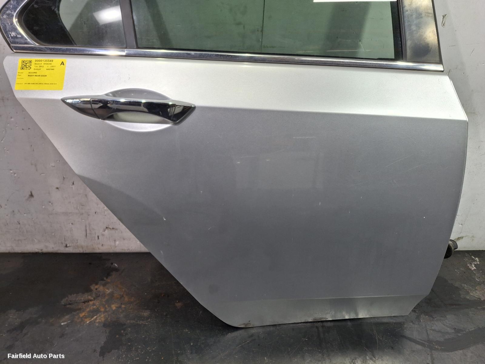 2008-2015 Honda Accord Right Rear Door Sliding