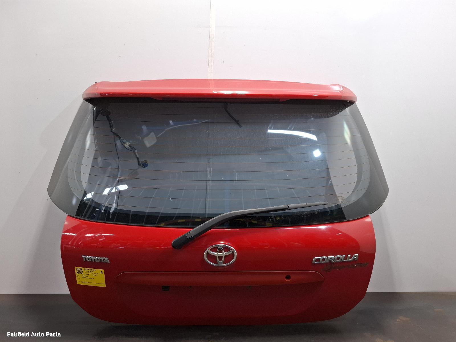 2001-2007 Toyota Corolla Bootlid Tailgate