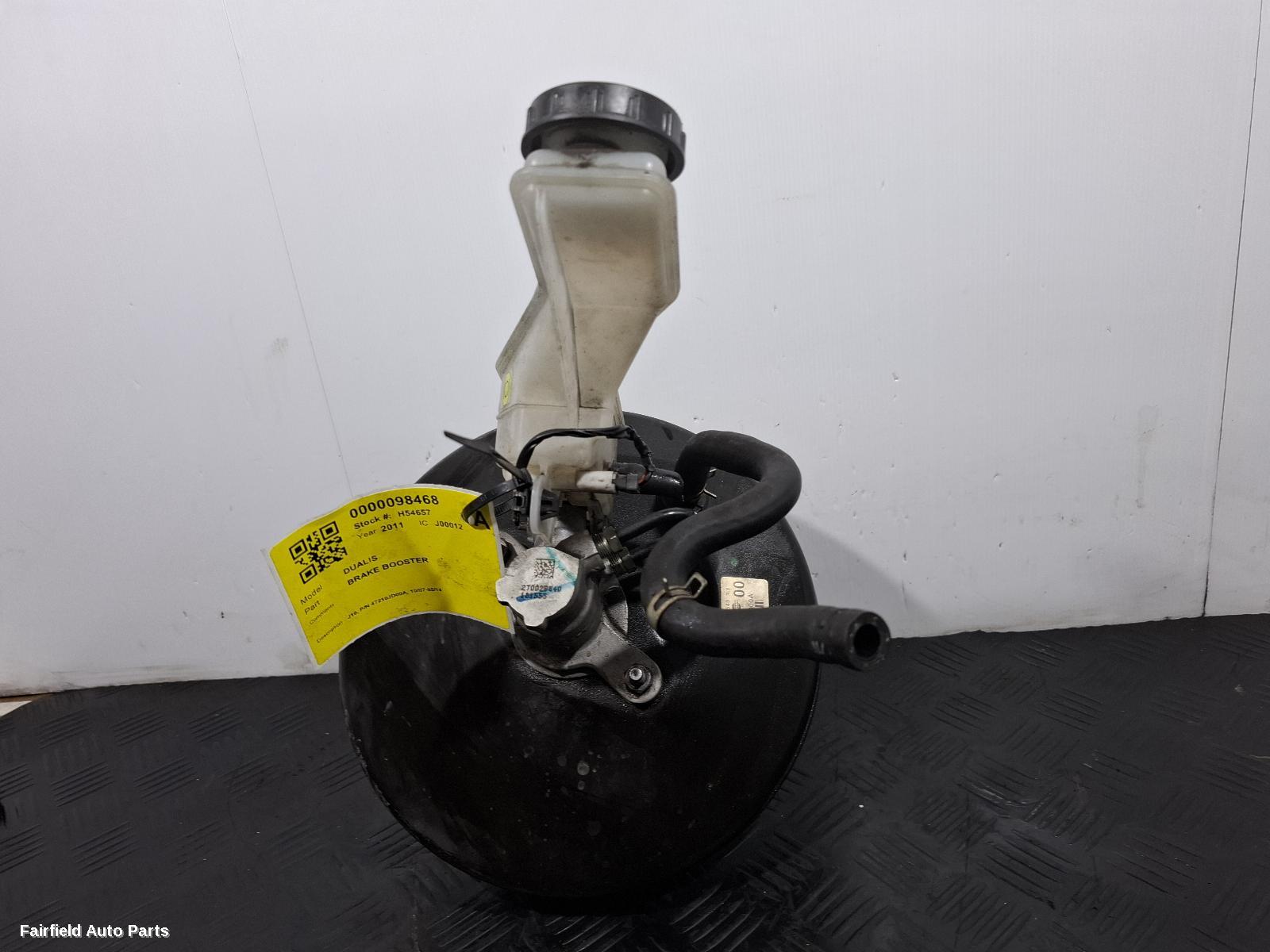 2007-2014 Nissan Dualis Brake Booster