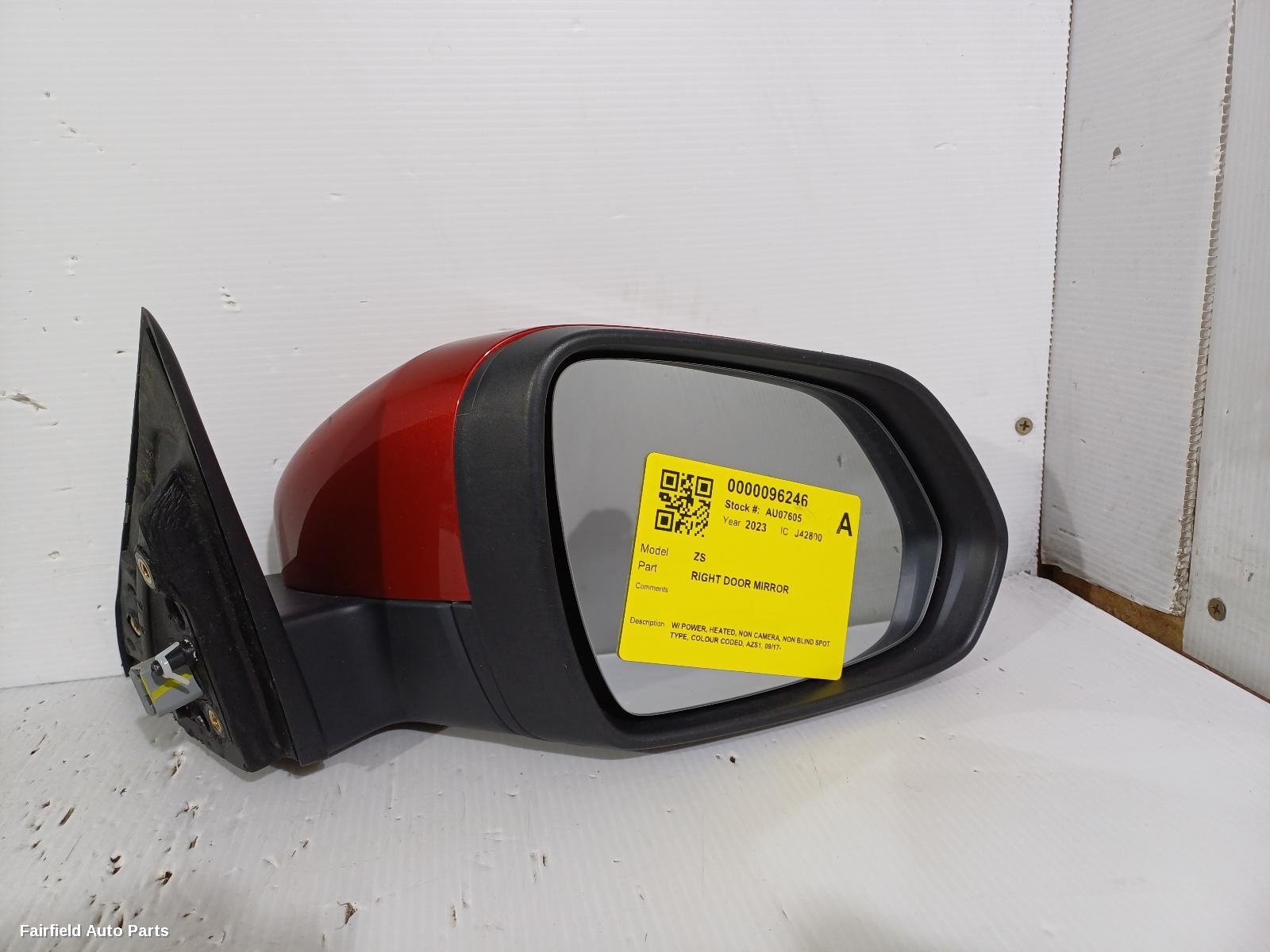2017-2024 Mg Zs Right Door Mirror