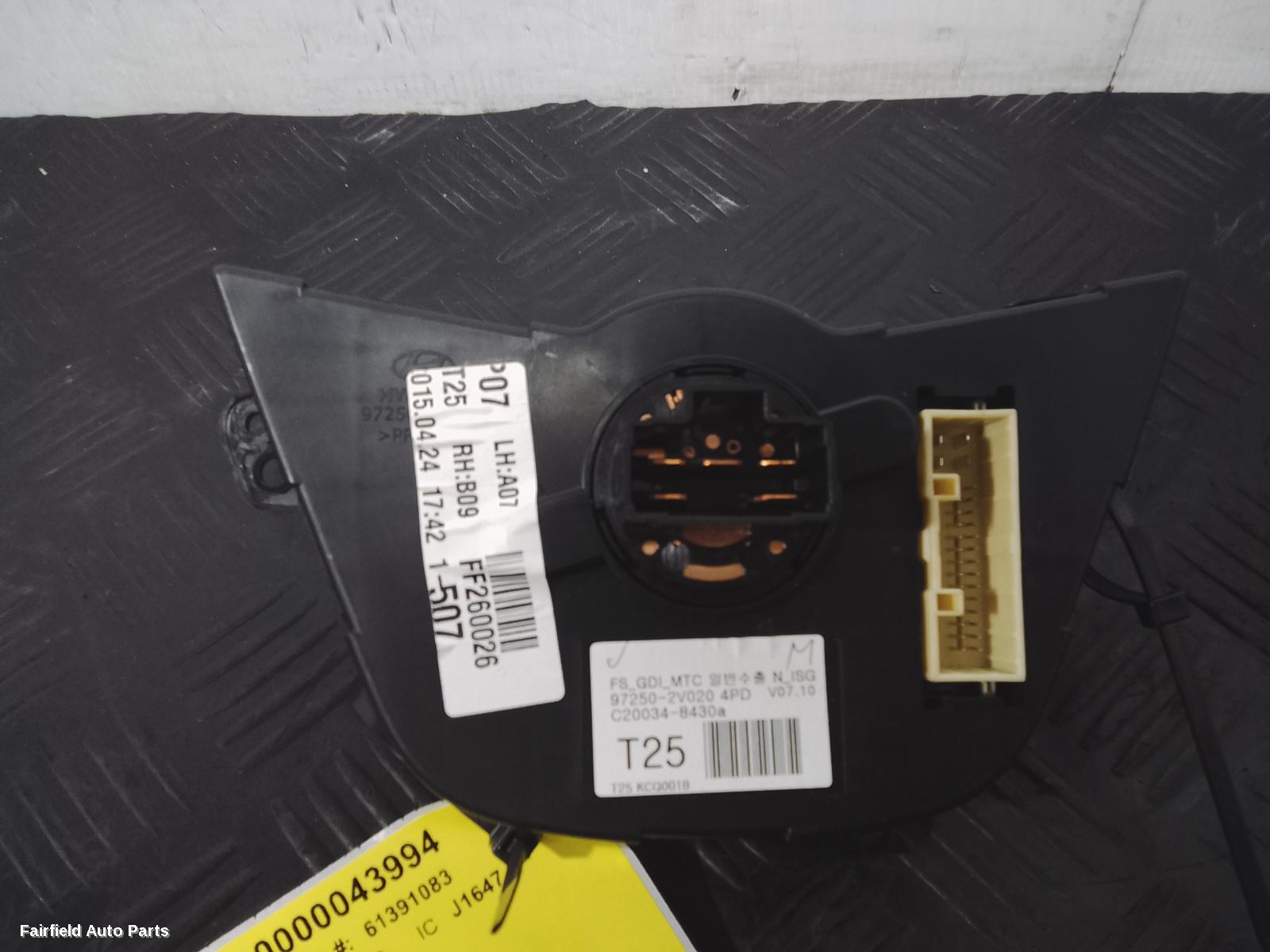 2011-2018 Hyundai Veloster Heater Ac Controls