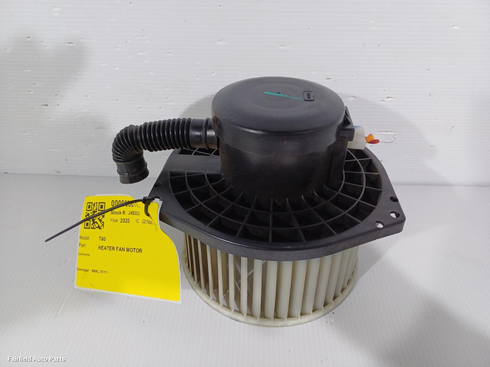 2017-2021 Ldv T60 Heater Fan Motor