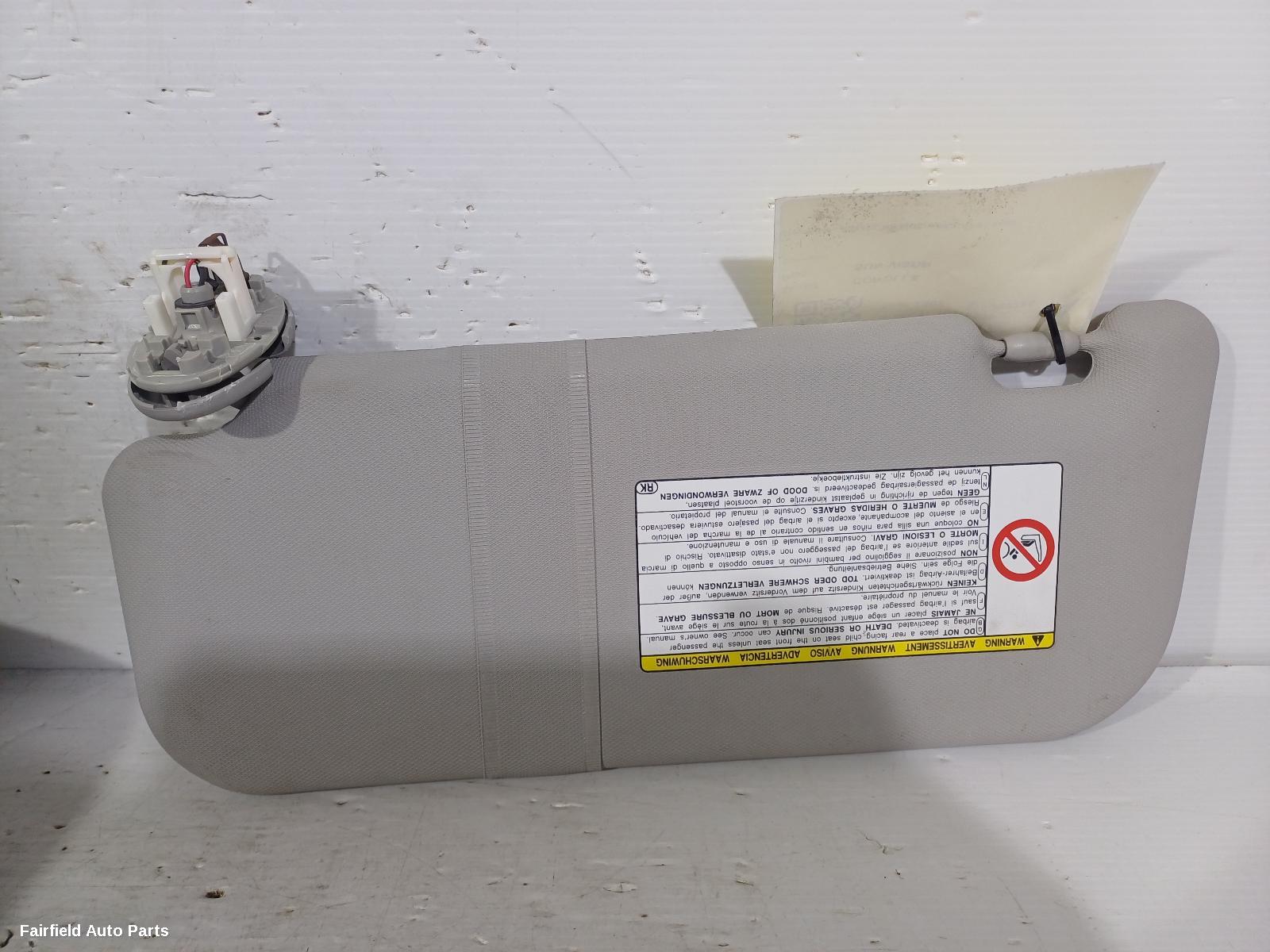 2007-2013 Toyota Corolla Sunvisor