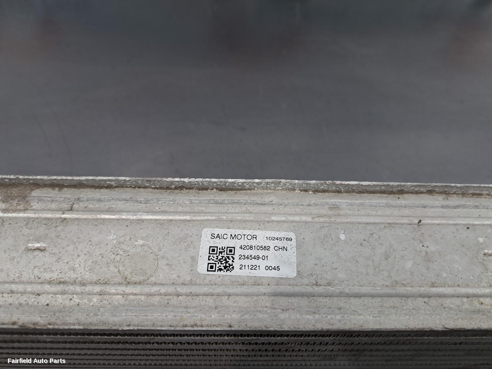 2017-2024 Mg Zs Intercooler