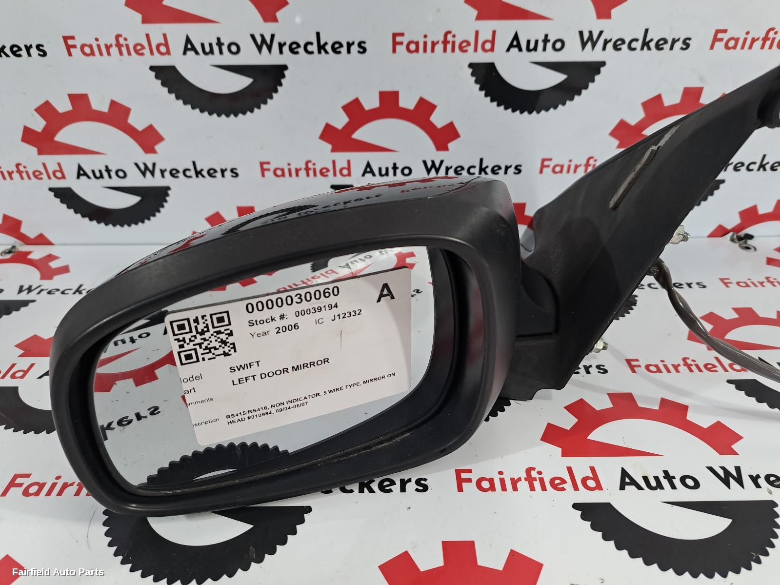 2004-2011 Suzuki Swift Left Door Mirror