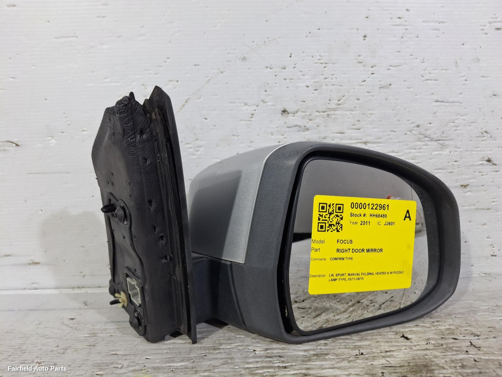 2011-2015 Ford Focus Right Door Mirror
