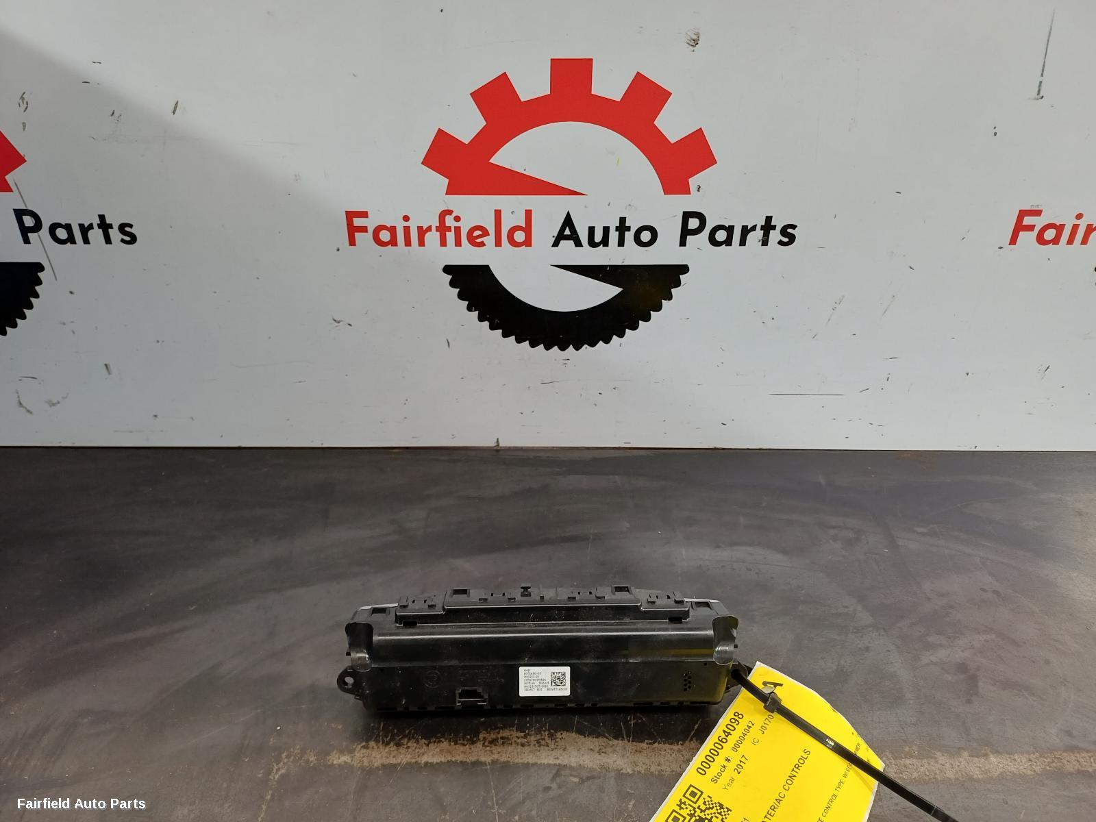 2015-2022 Bmw X1 Heater Ac Controls