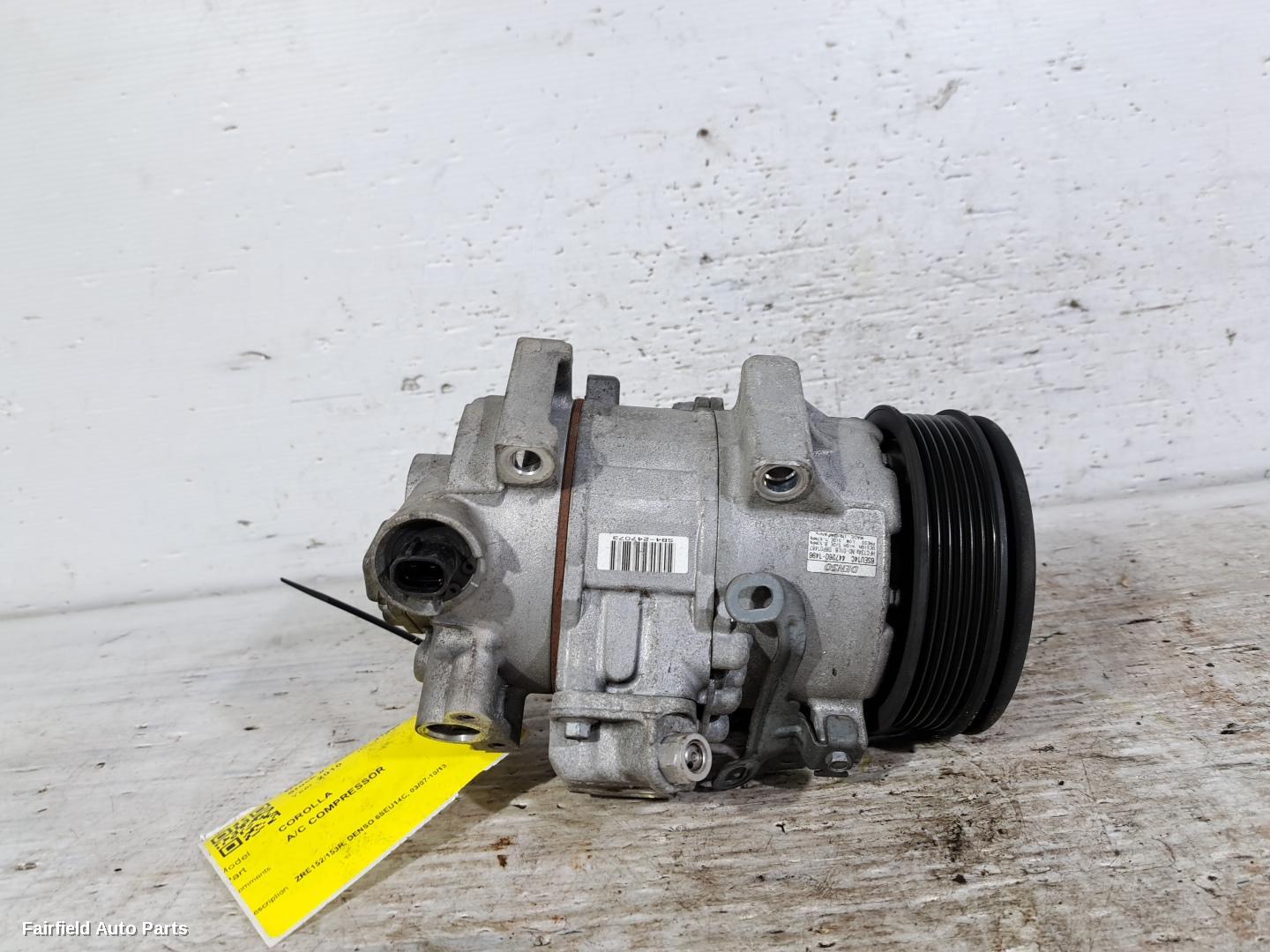 2007-2013 Toyota Corolla A C Compressor