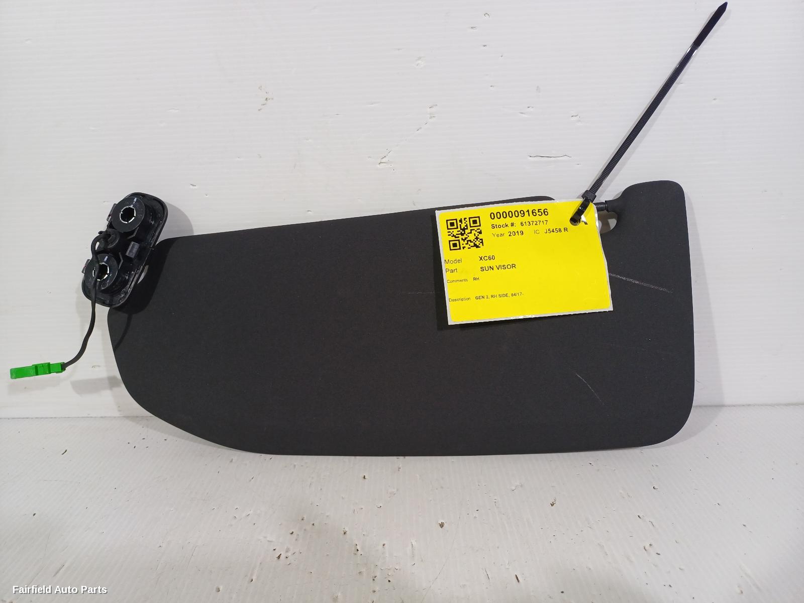 2017-2025 Volvo Xc60 Sunvisor