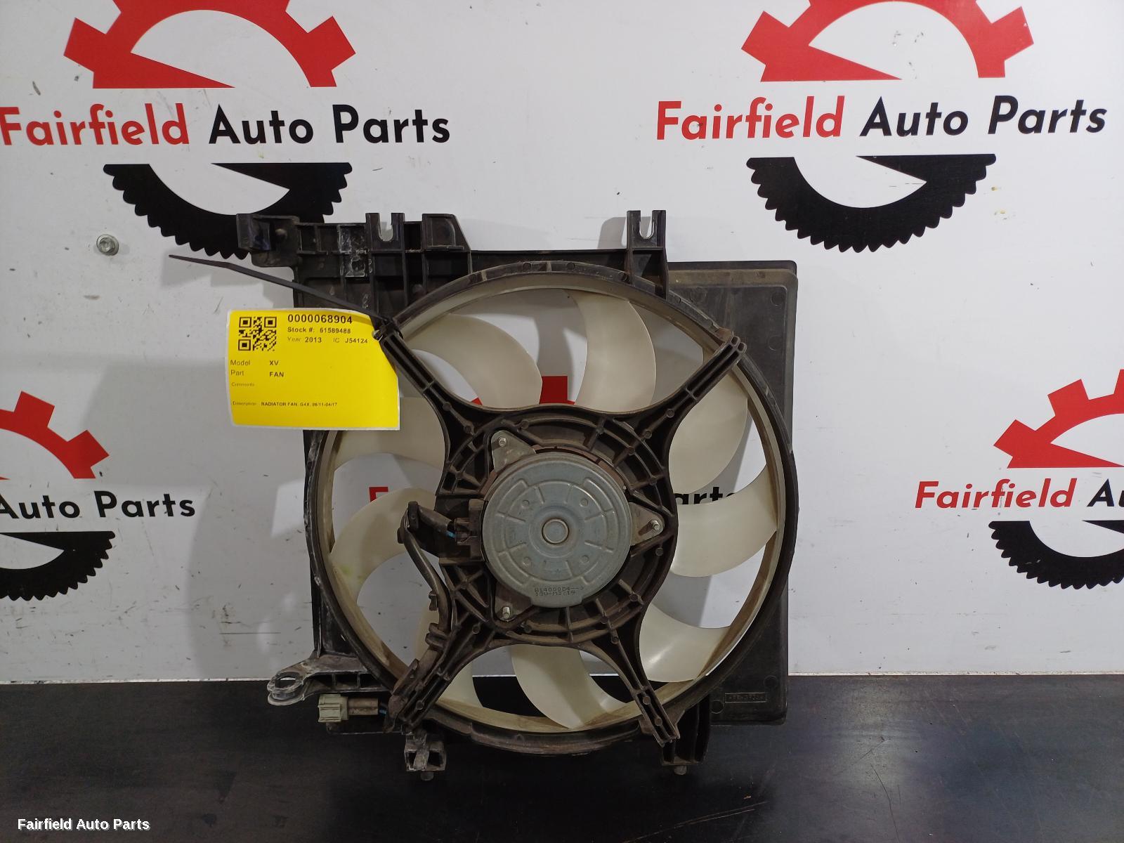 2011-2017 Subaru Xv Fan
