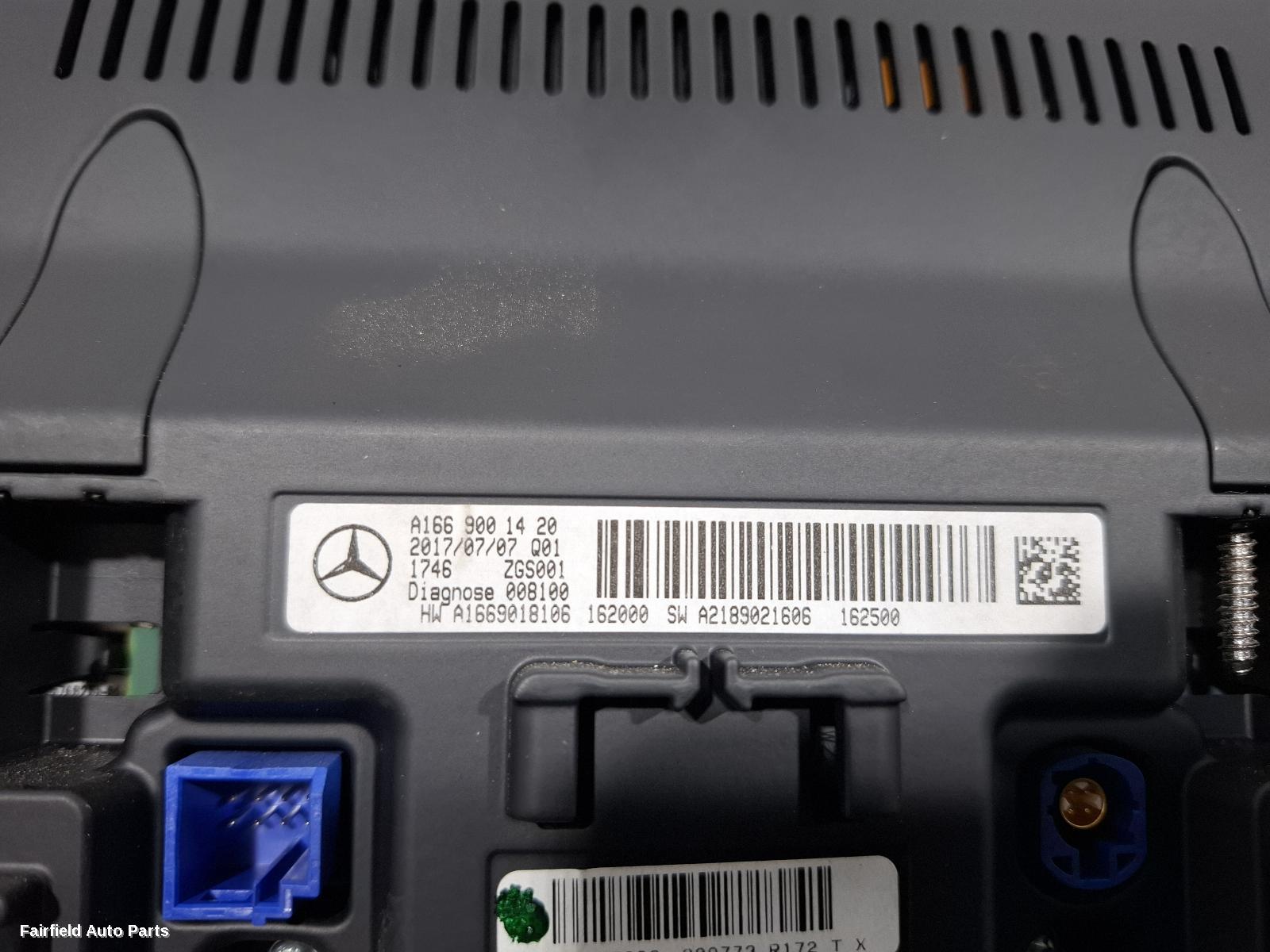 2013-2019 Mercedes Cla Class Radio Cd Dvd Sat Tv