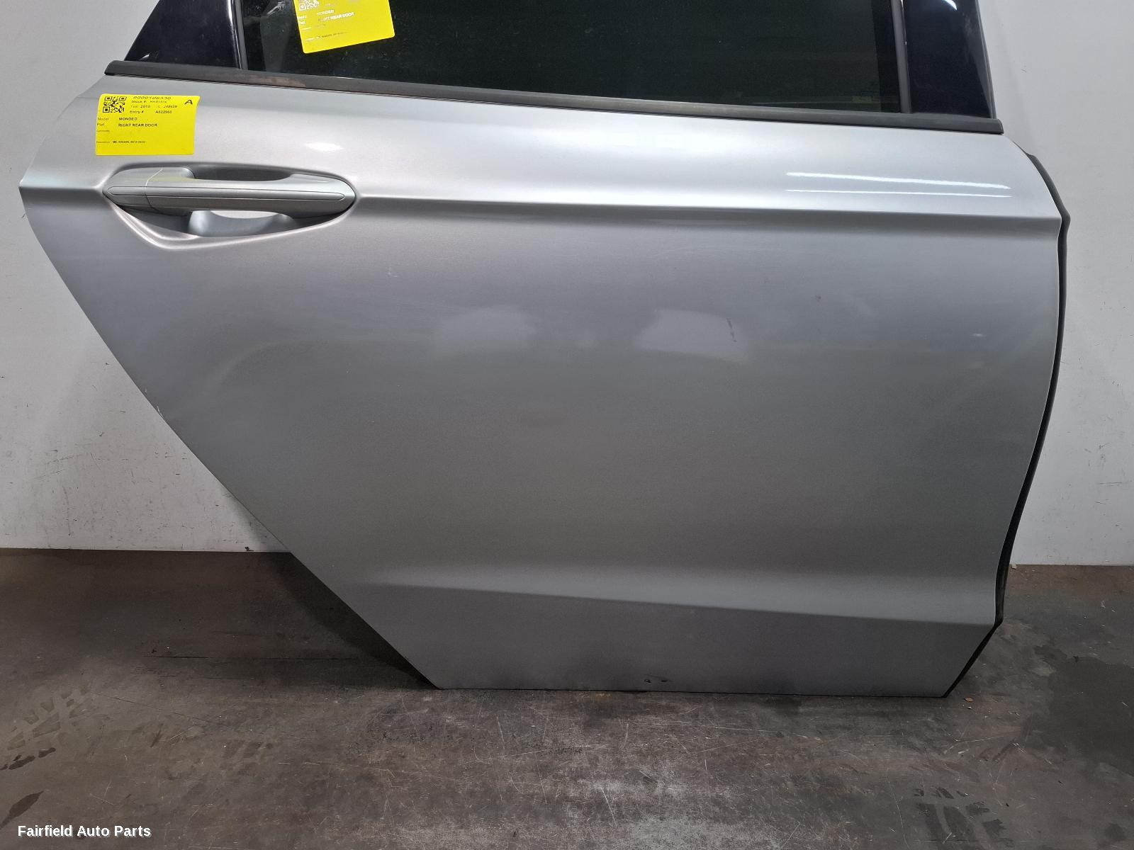 2014-2020 Ford Mondeo Right Rear Door Sliding