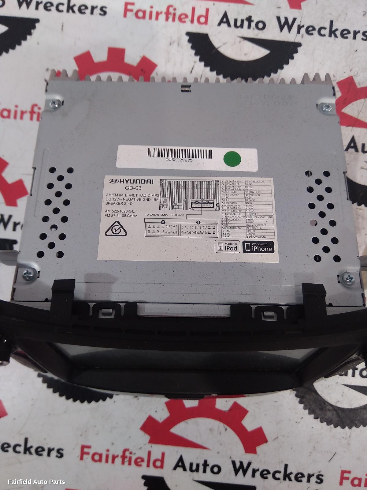 2015-2017 Hyundai I30 Radio Cd Dvd Sat Tv