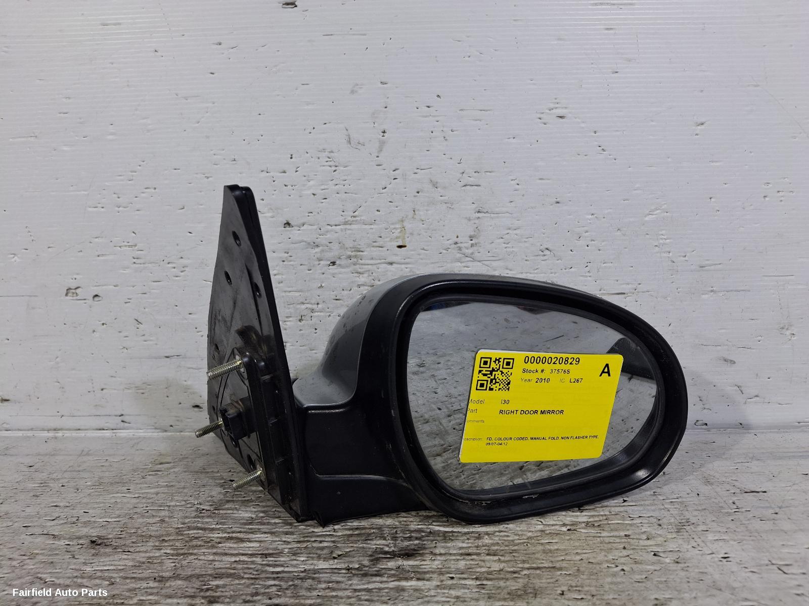 2007-2012 Hyundai I30 Right Door Mirror