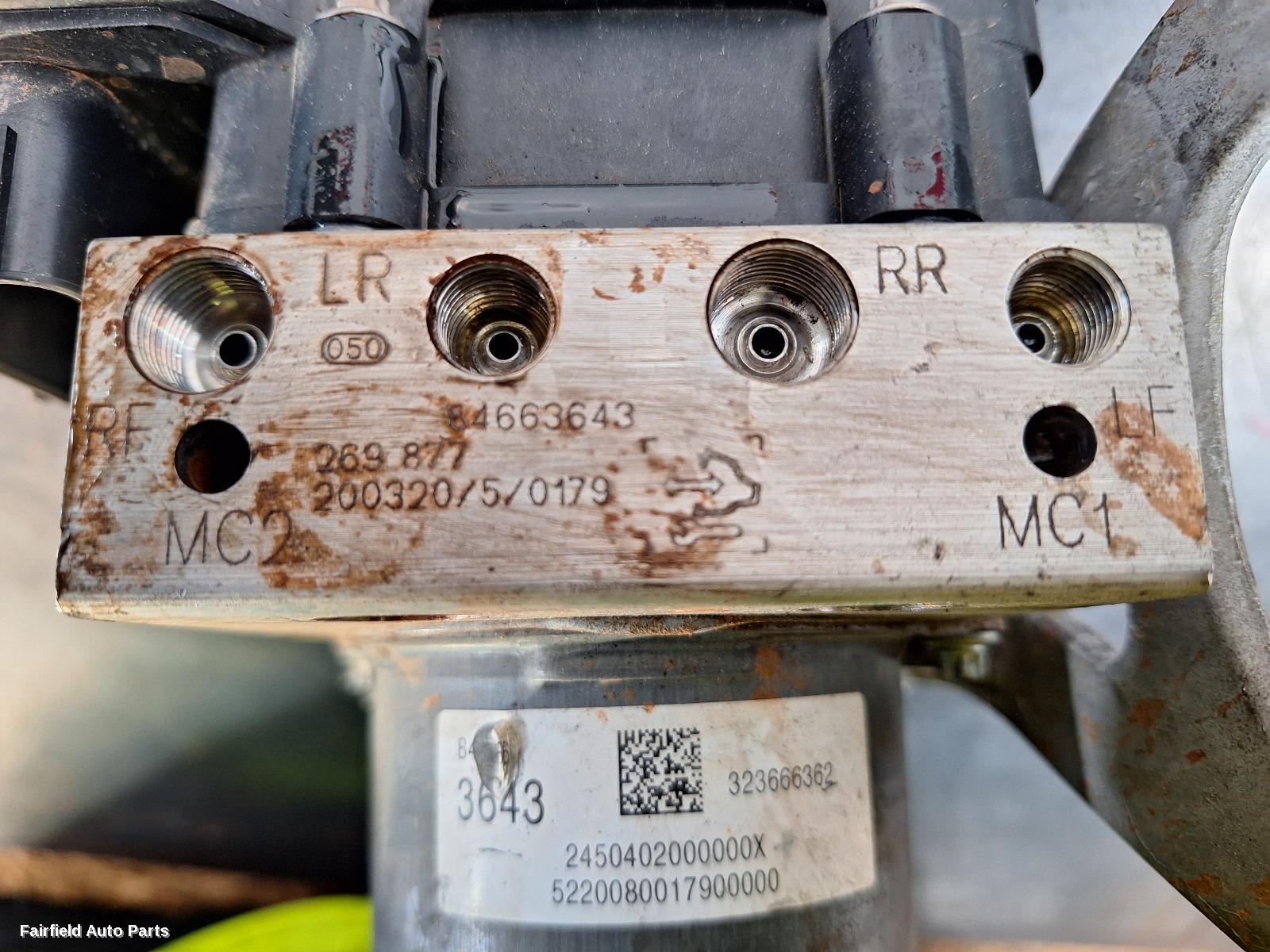 2017-2020 Holden Commodore Abs Pump Modulator