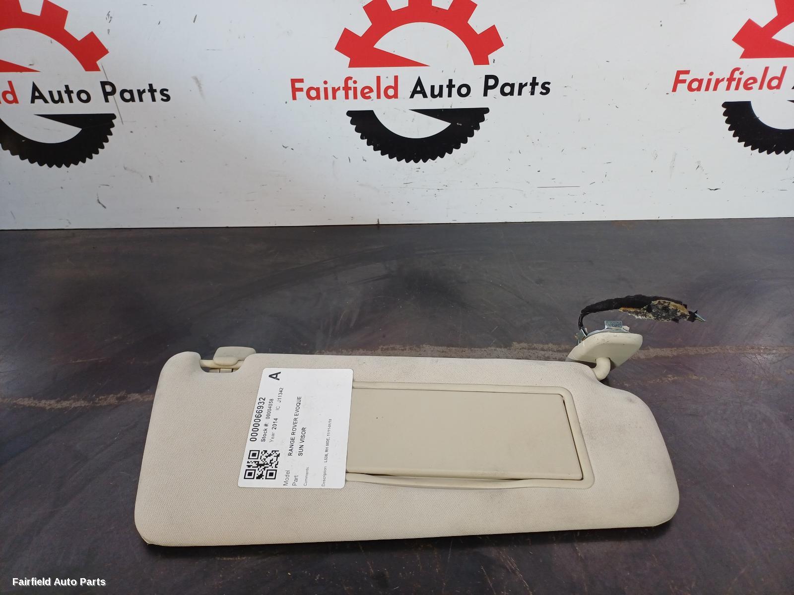 2011-2019 Land Rover Rangerover Evoque Sunvisor