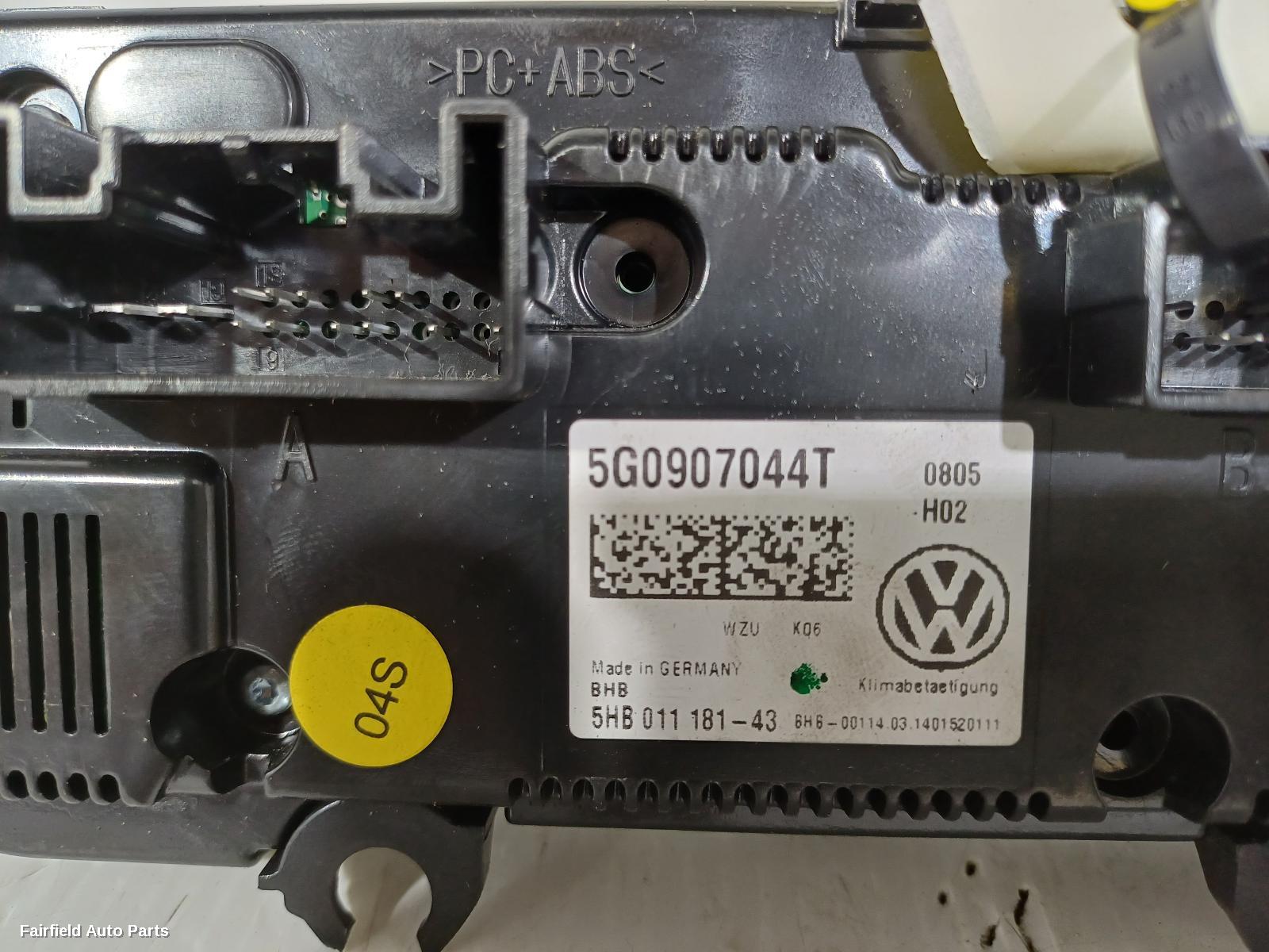 2012-2020 Volkswagen Golf Heater Ac Controls