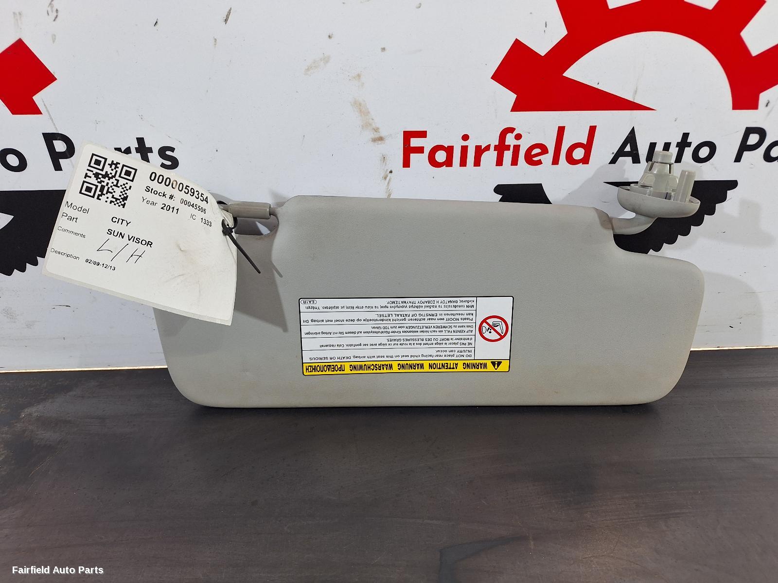 2009-2013 Honda City Sunvisor