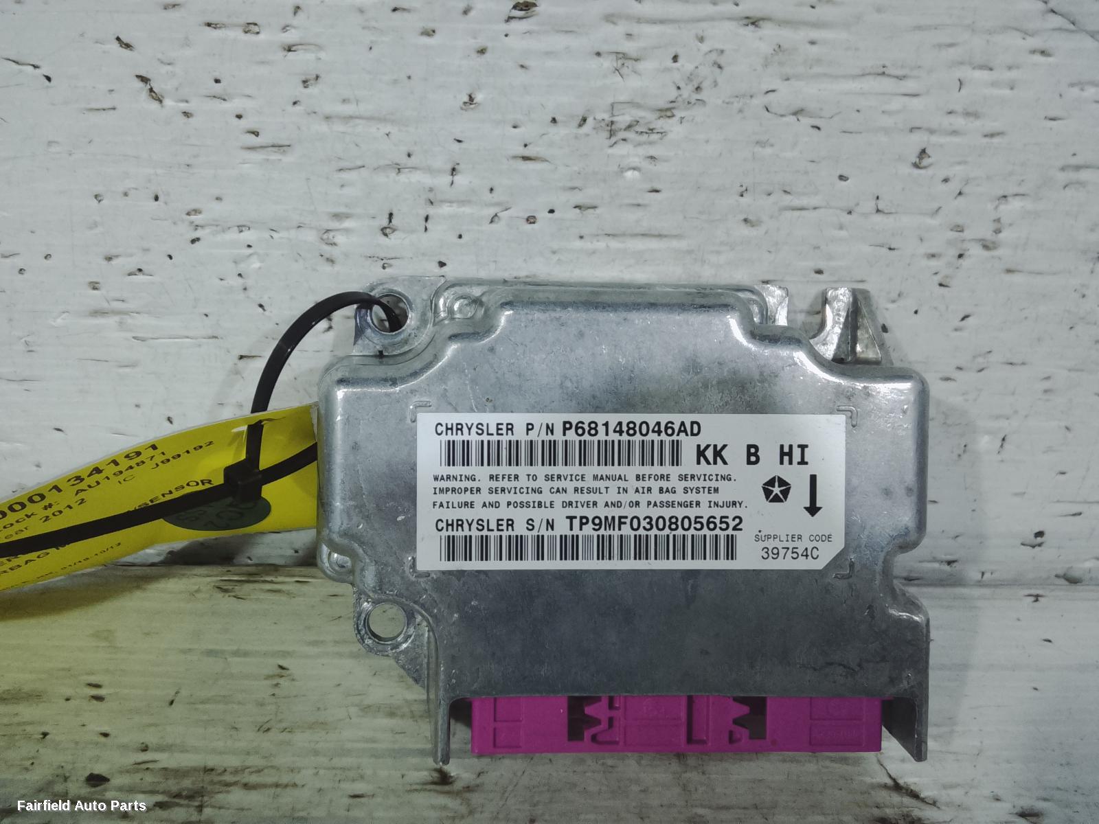 2010-2012 Jeep Cherokee Airbag Module Sensor
