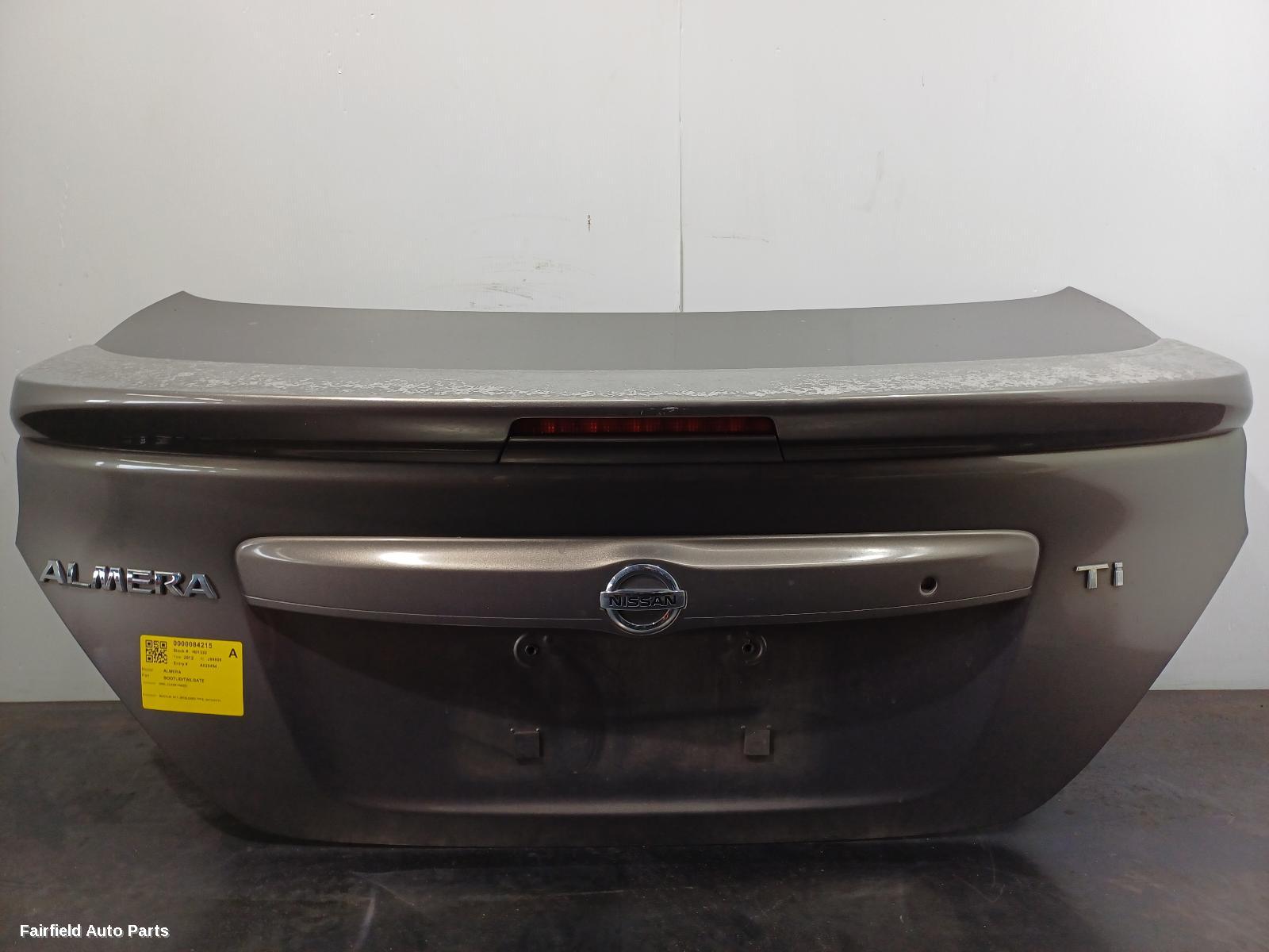2012-2014 Nissan Almera Bootlid Tailgate