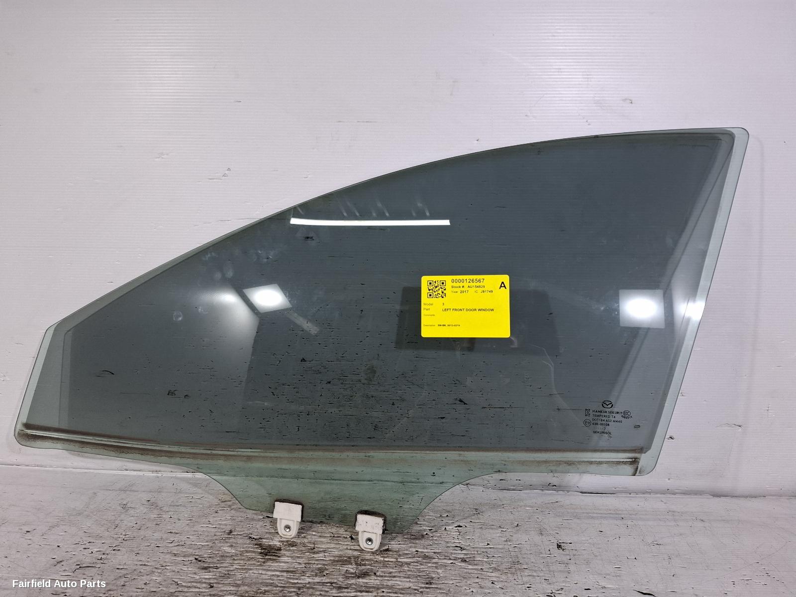 2013-2019 Mazda 3 Left Front Door Window