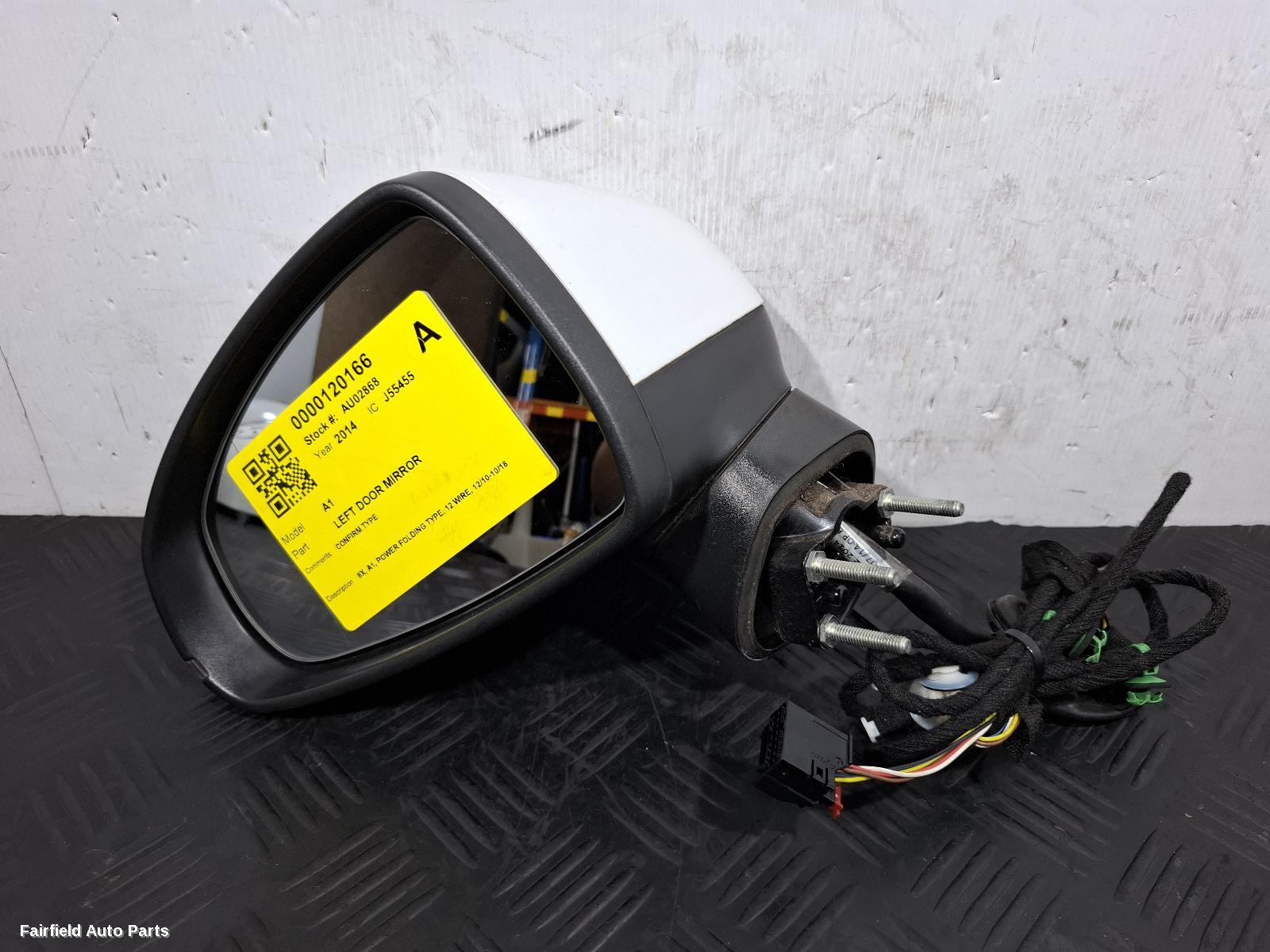 2010-2018 Audi A1 Left Door Mirror