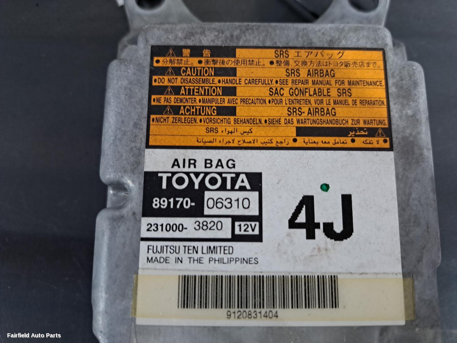 2006-2012 Toyota Aurion Airbag Module Sensor