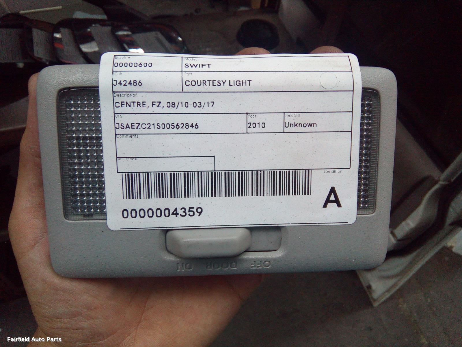 2010-2017 Suzuki Swift Courtesy Light